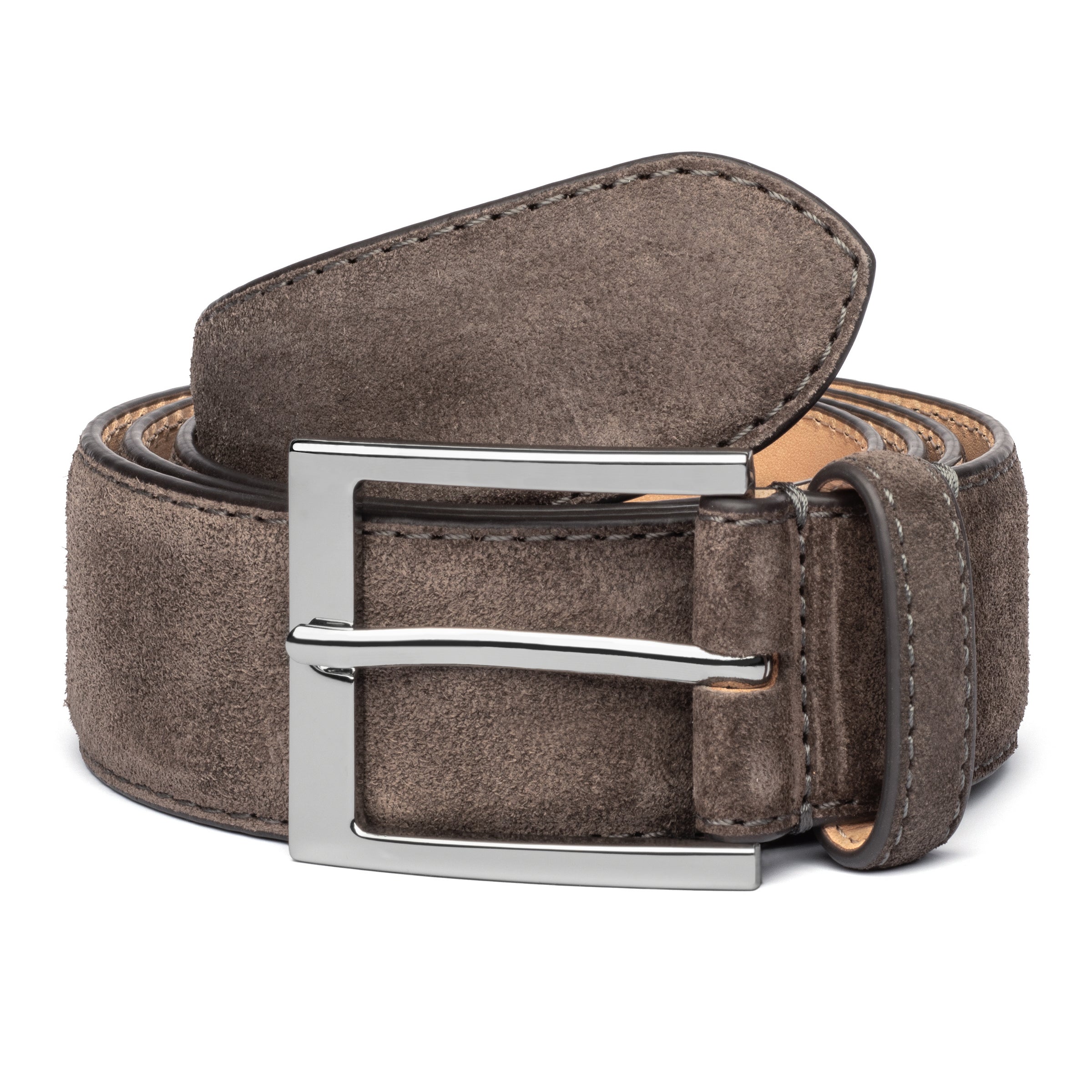 Grey Suede Belt