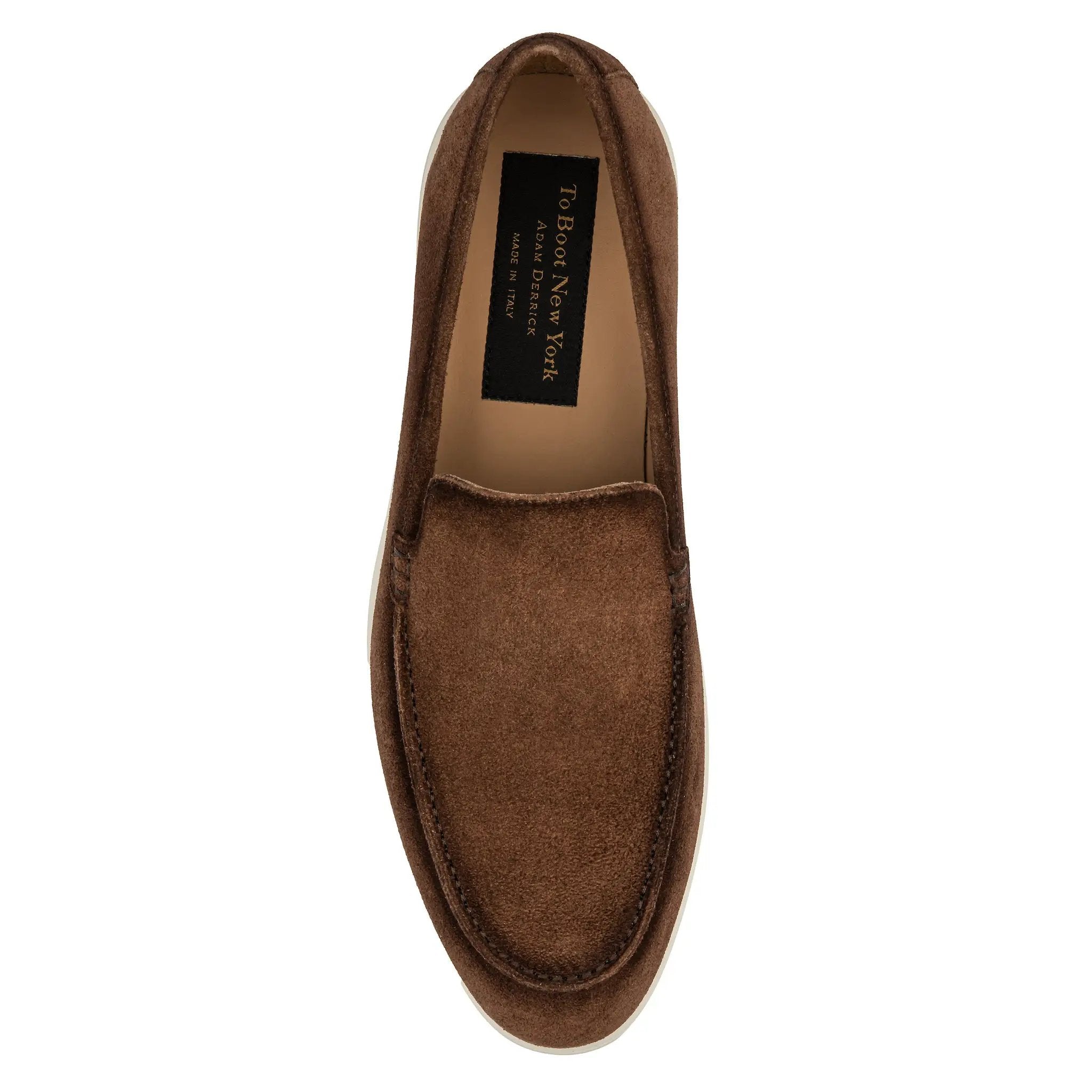 Montage Mid Brown Suede Slip-On Loafer by To Boot New York