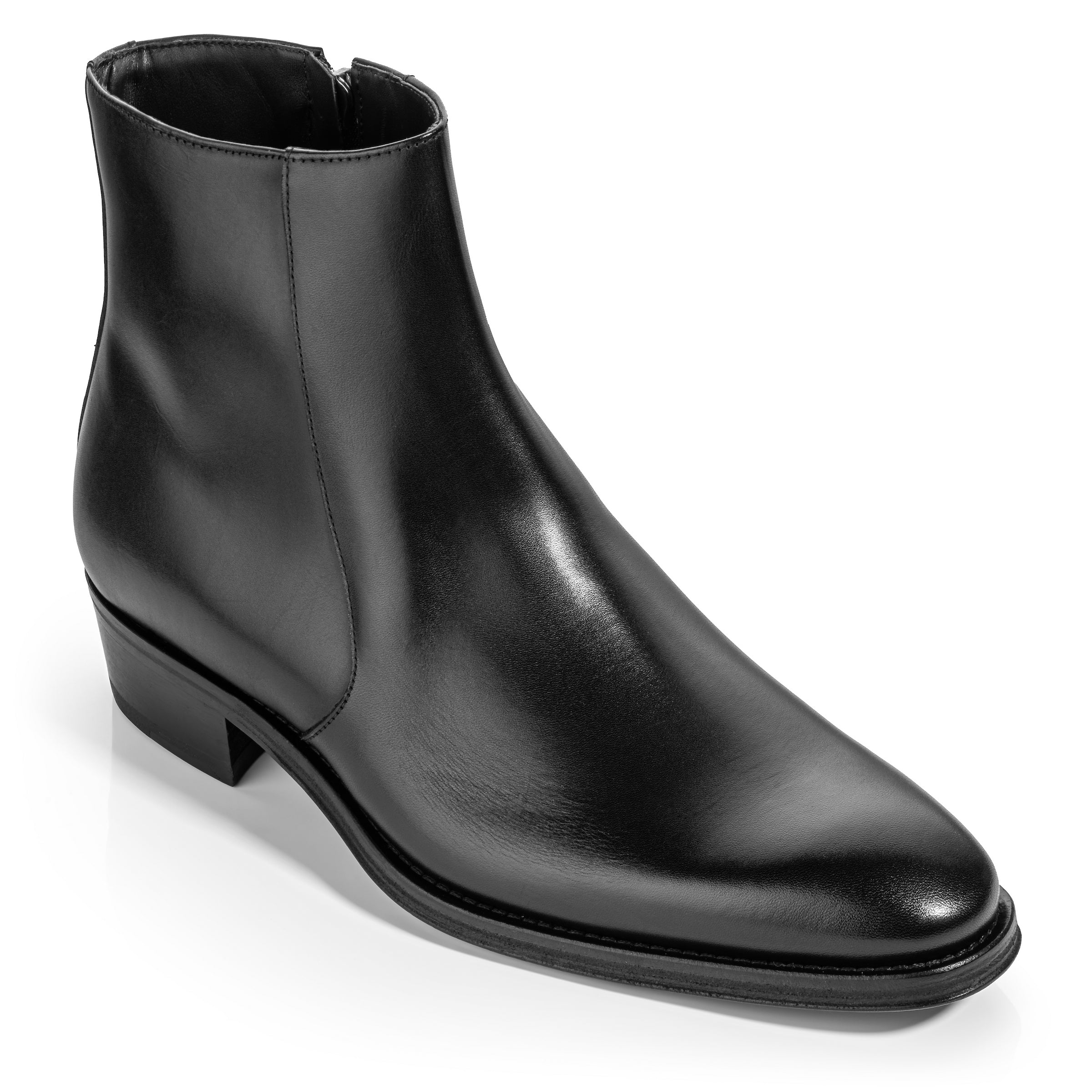 Gilmour Black Calf Zip Boot