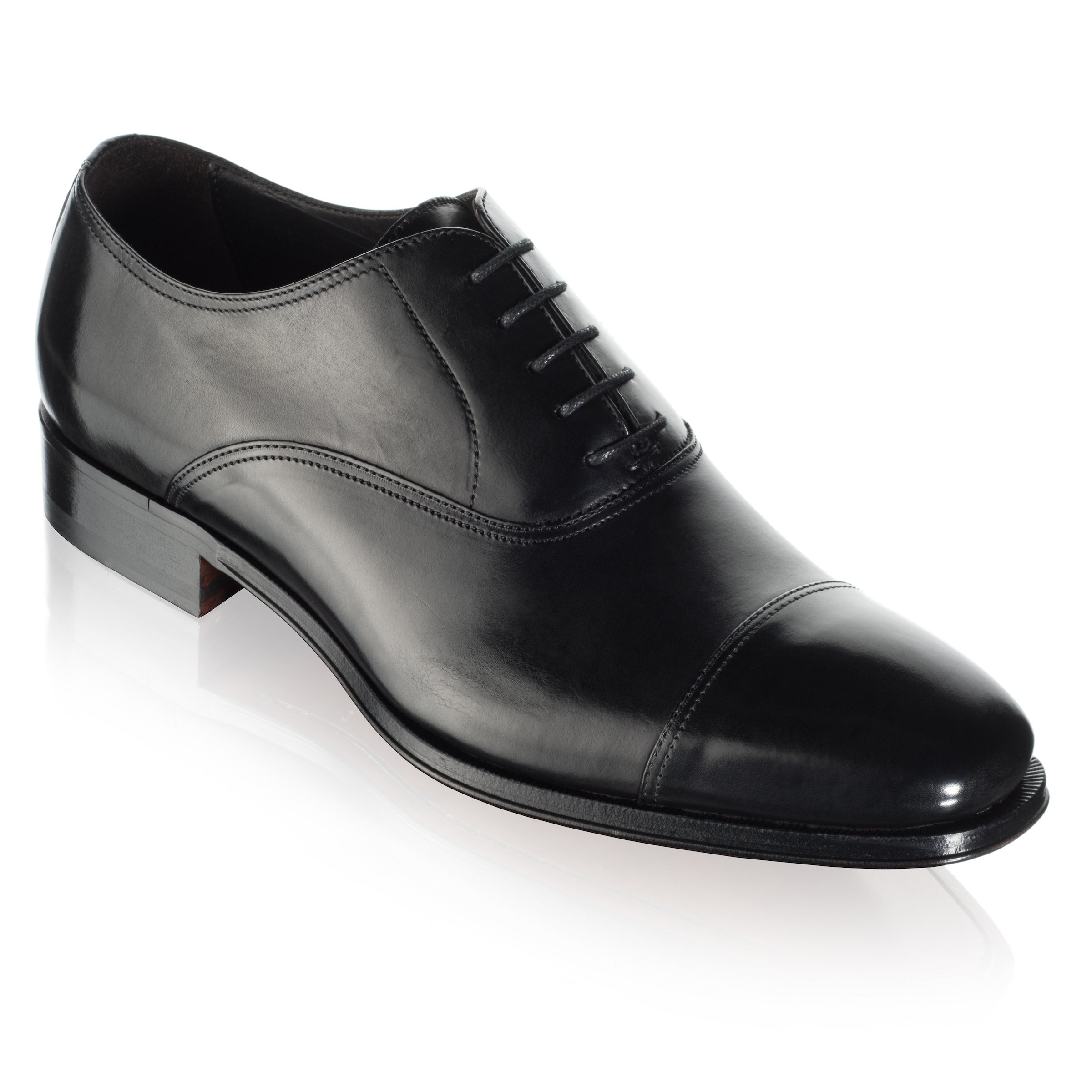 Aidan Black Cap Toe Oxford