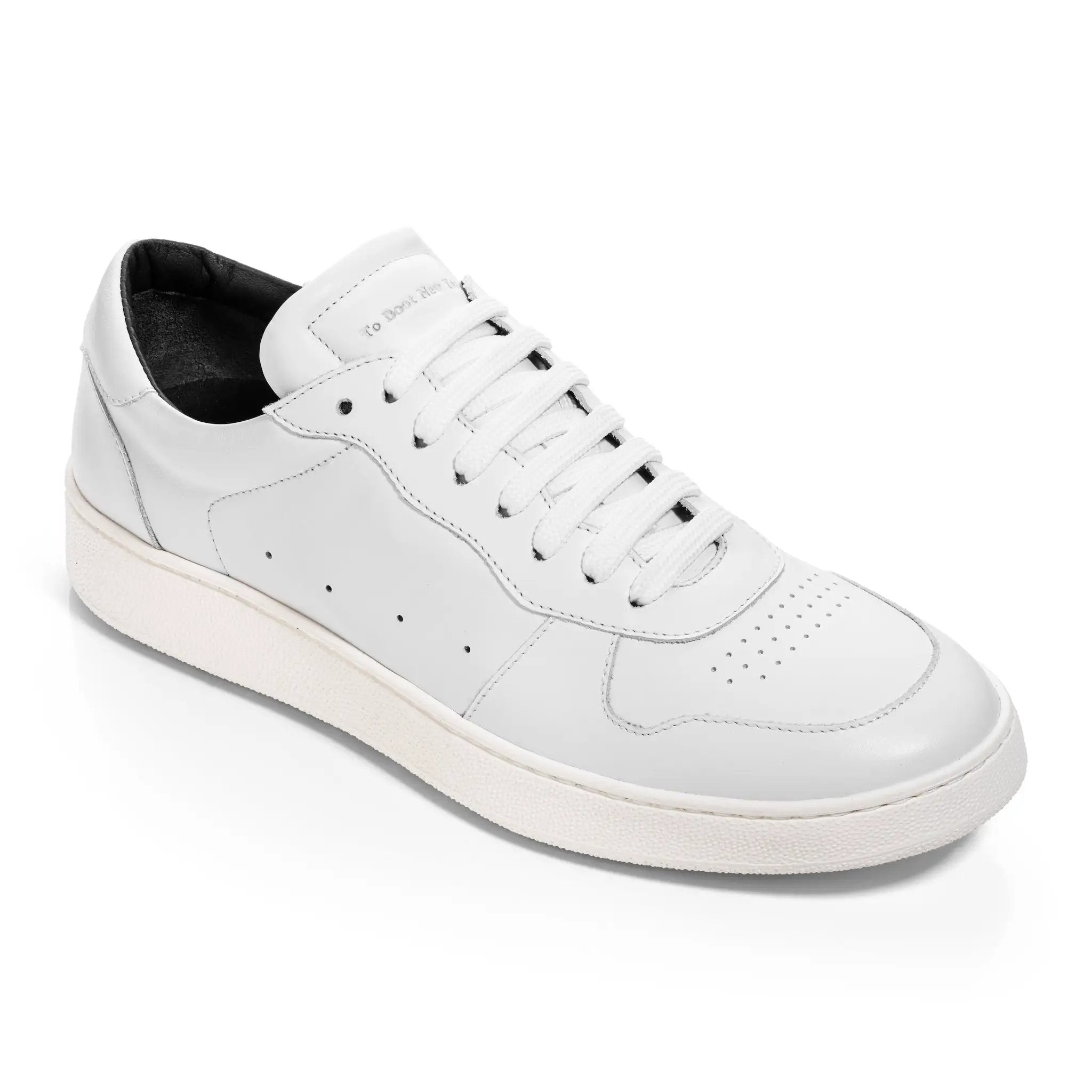 Middleton All-White Calf Court Sneaker by To Boot New York