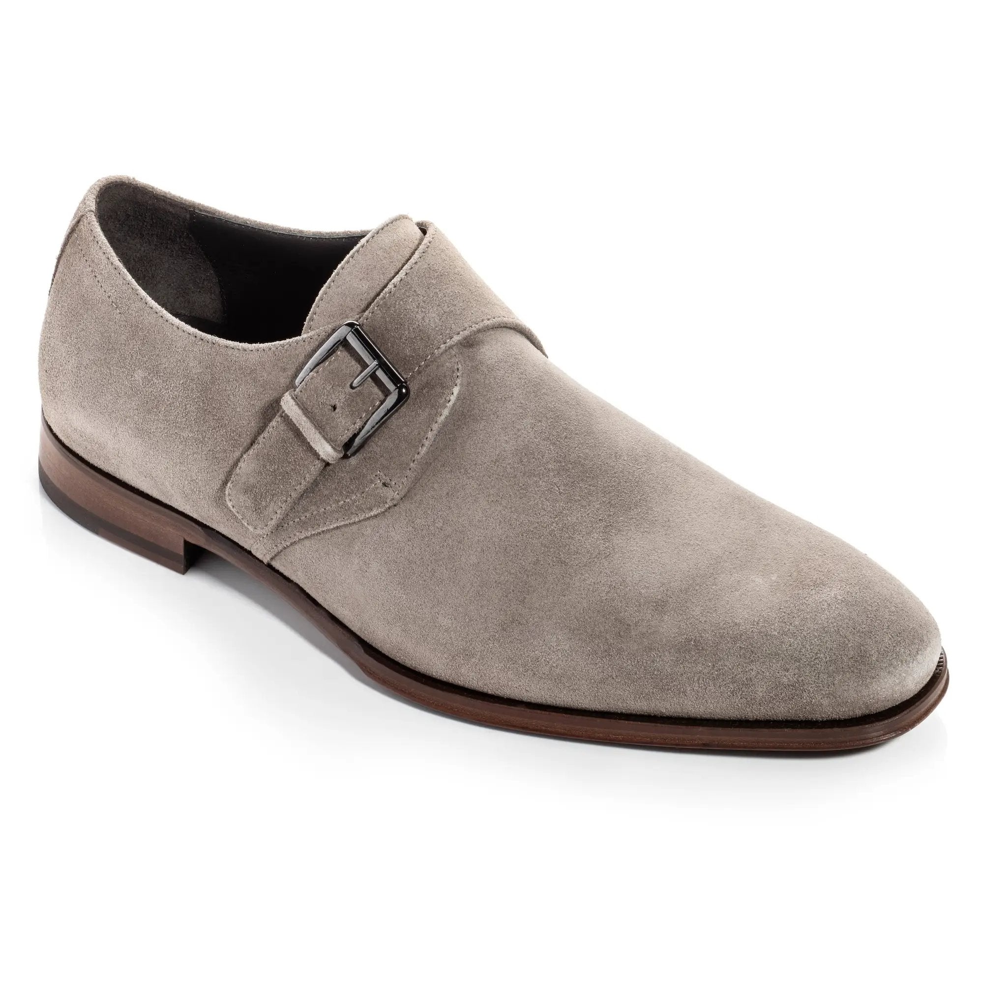 Bower Taupe Suede Monkstrap by To Boot New York