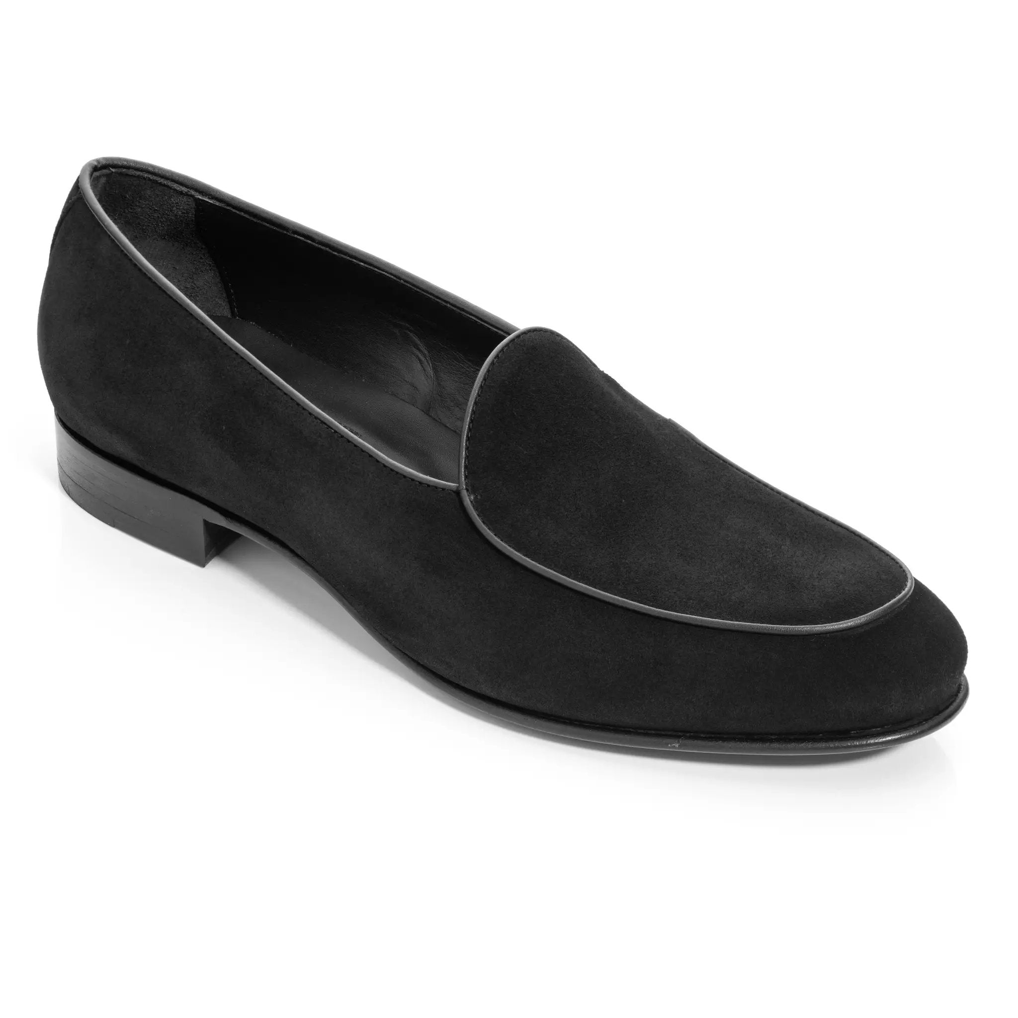 Gallagher Black Suede Belgian Loafer by To Boot New York