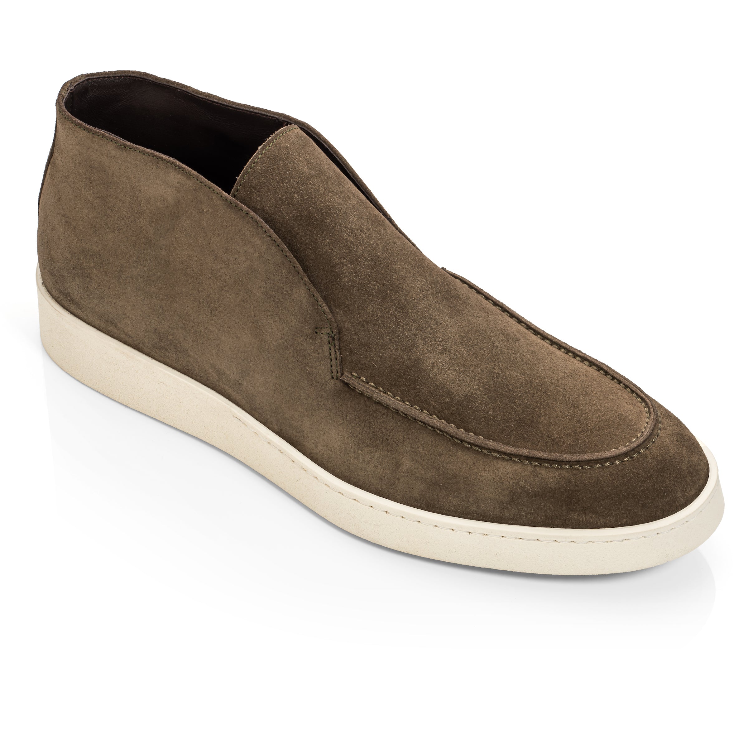 Reed Olive Suede Slip On Boot