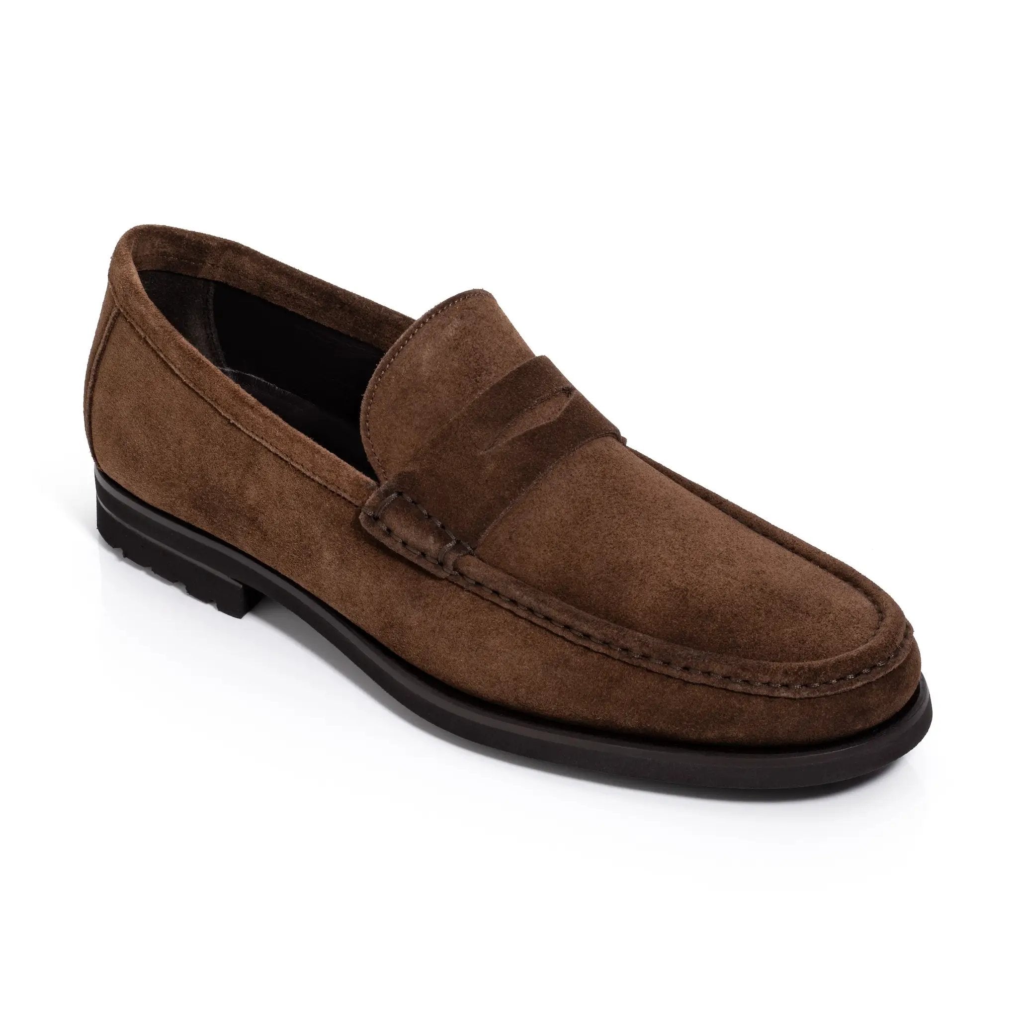 Belfast Mid Brown Suede Loafer by To Boot New York