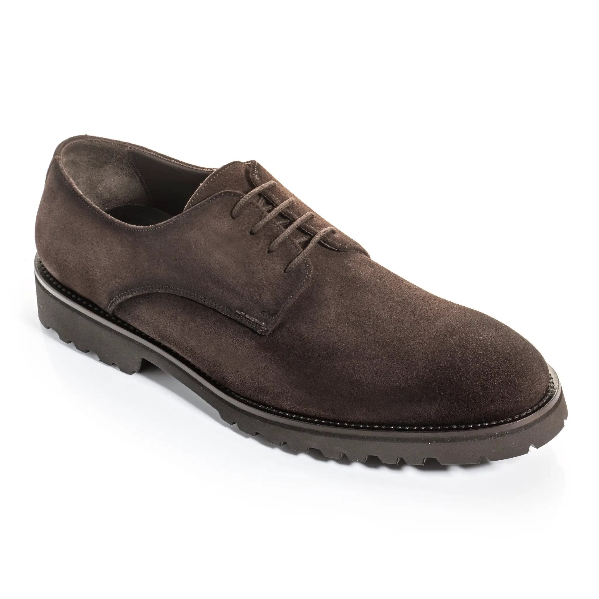 Parkrose Dark Brown Suede Derby Oxford by To Boot New York