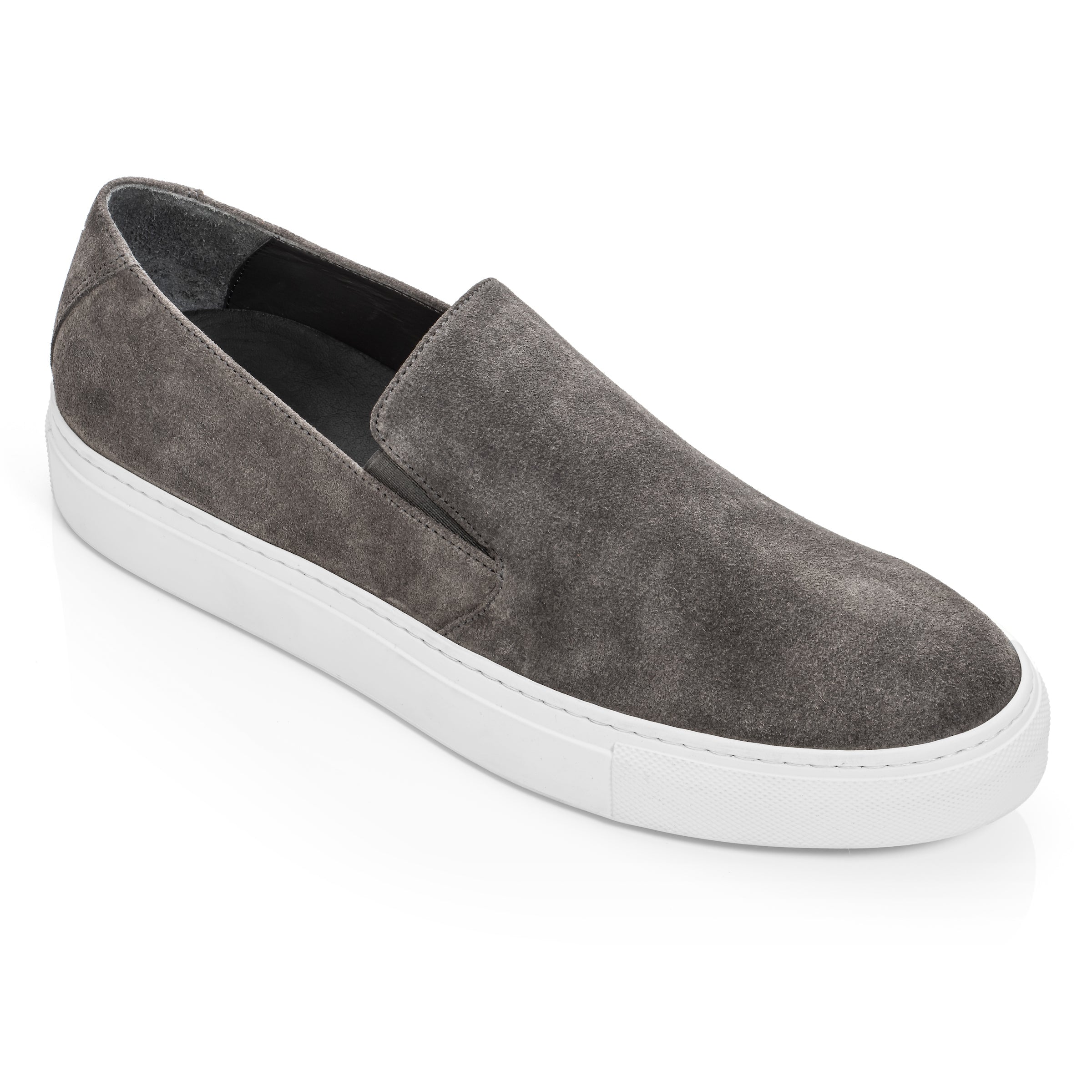 Foreman Grey Suede Slip On Sneaker