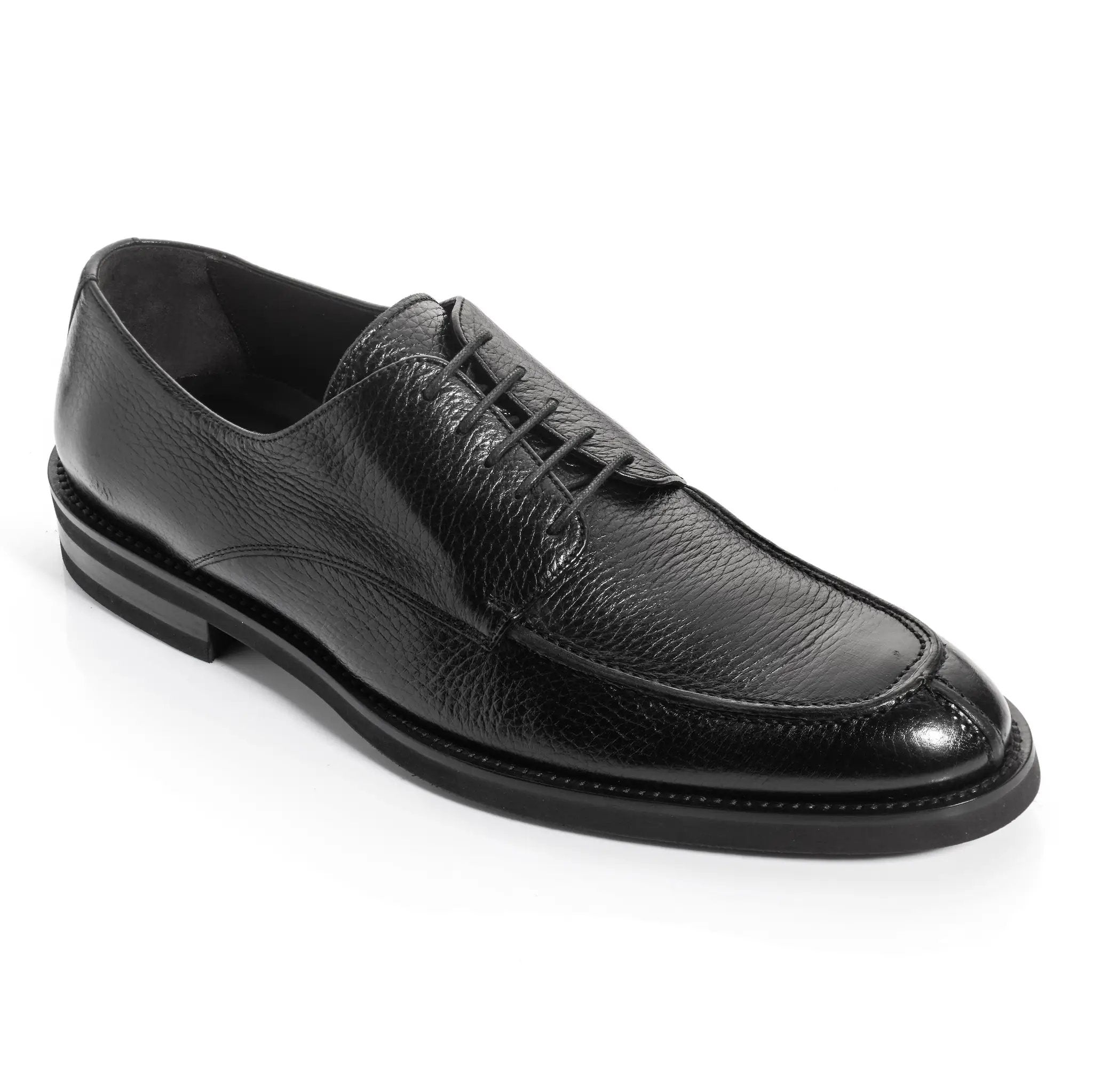 Stevie Black Deerskin Lace-Up Derby by To Boot New York