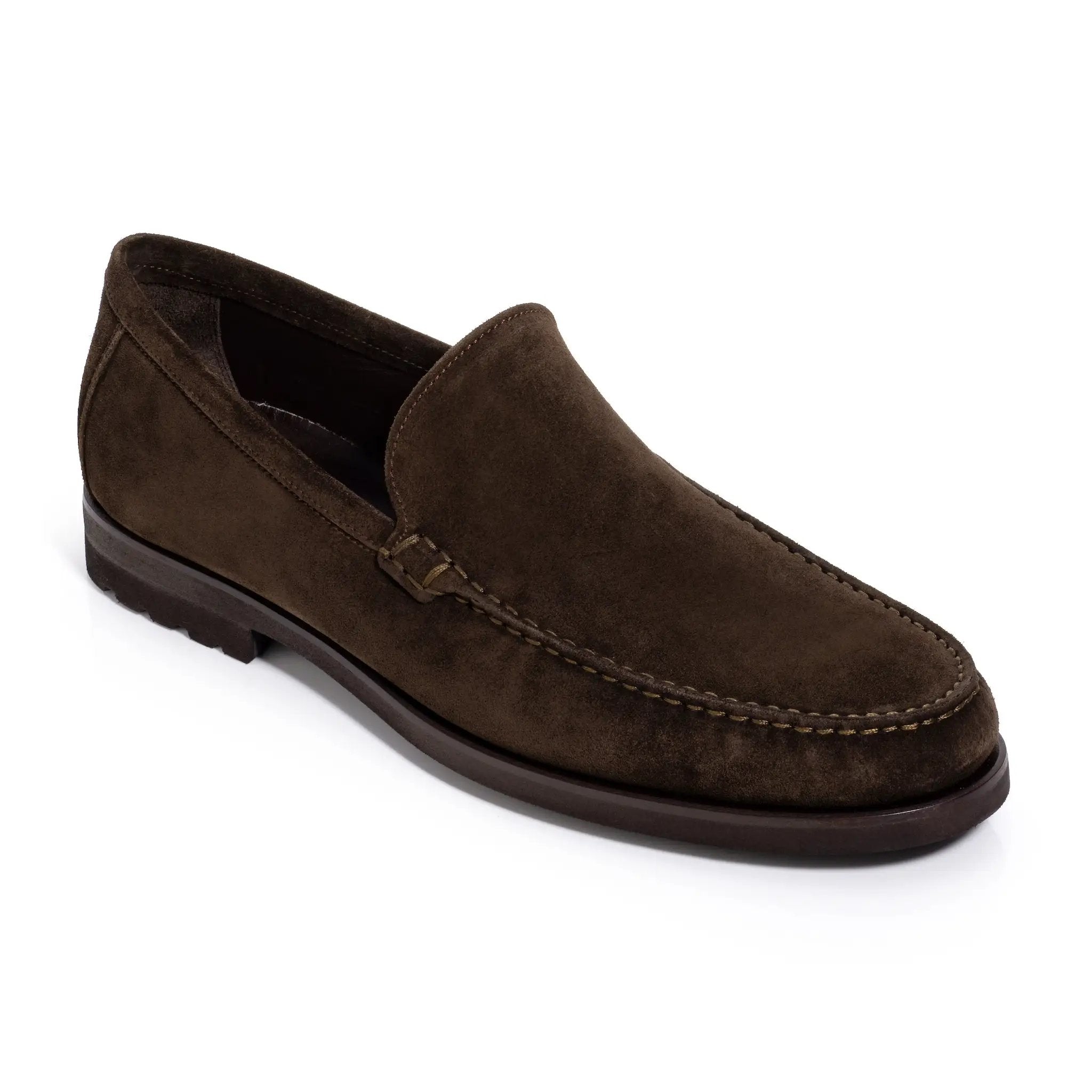 Berwick Dark Brown Suede Loafer by To Boot New York