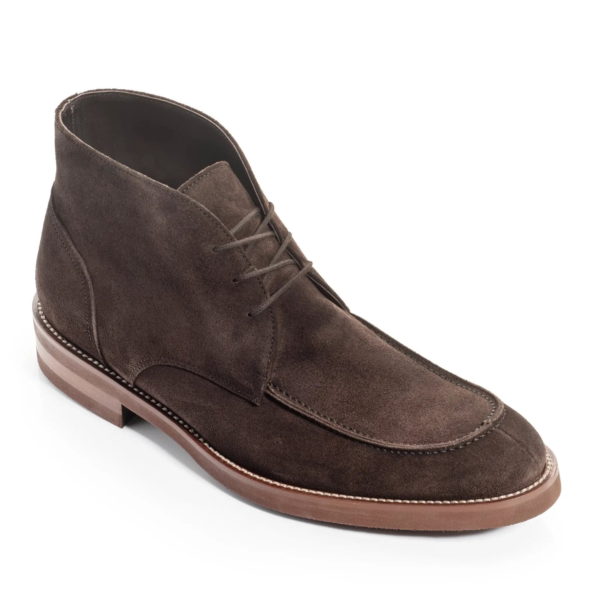 Parker Dark Brown Suede Apron Toe Chukka Boot by To Boot New York