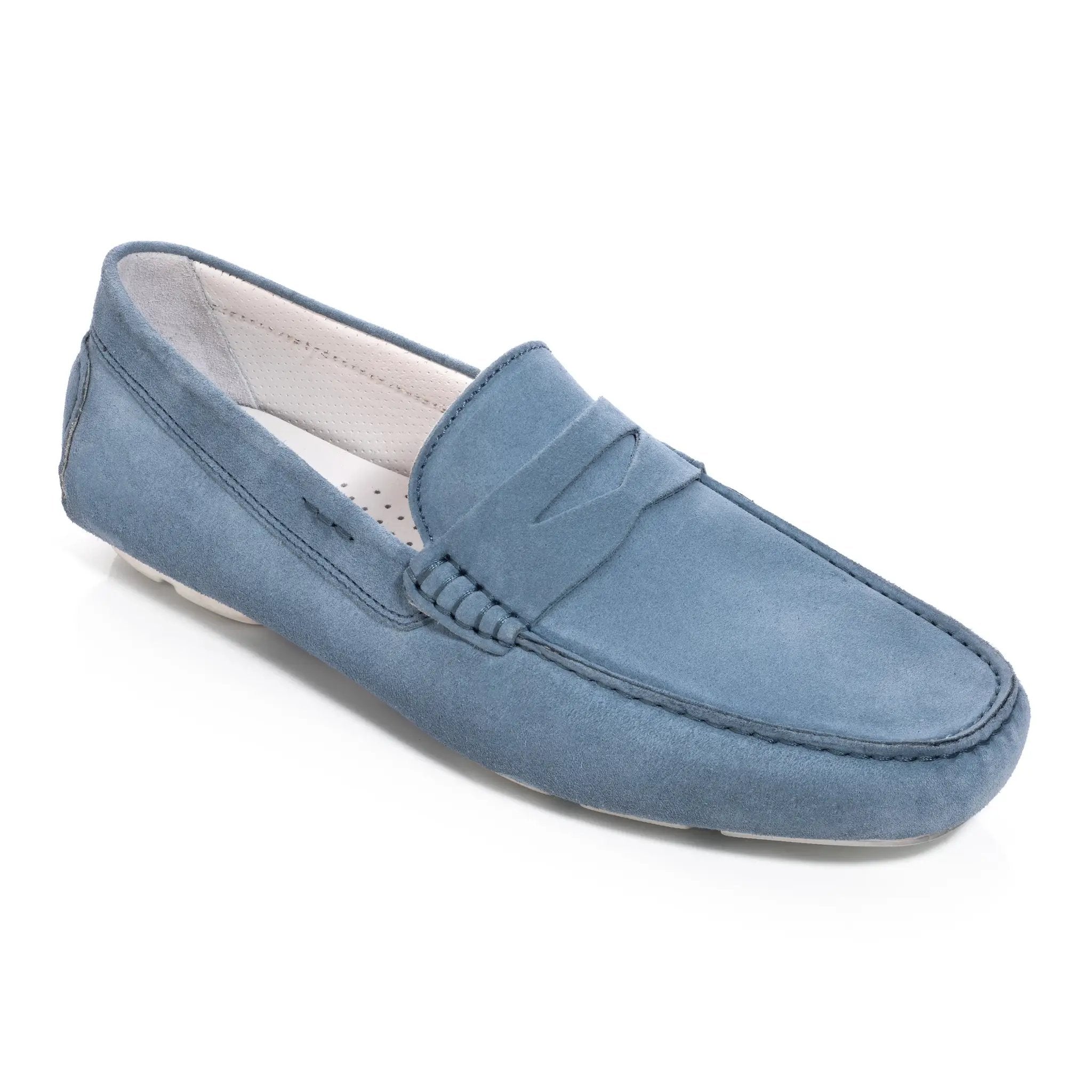 Idris Denim Suede Moccasin Driving Shoe by To Boot New York