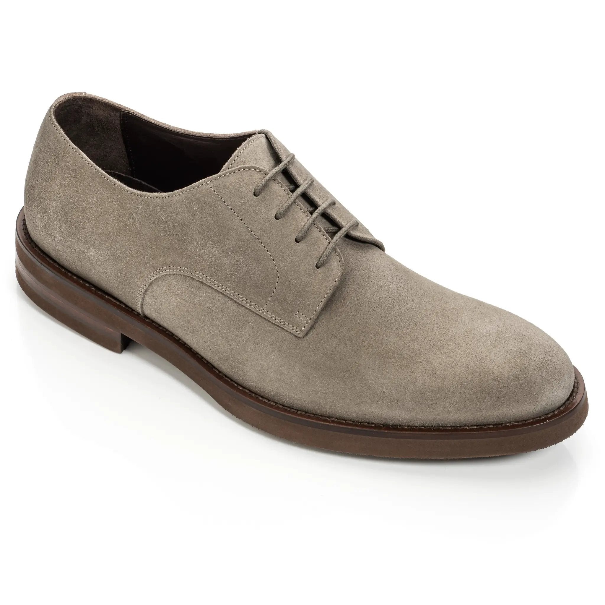 Peterson Taupe Suede Derby Lace-Up by To Boot New York