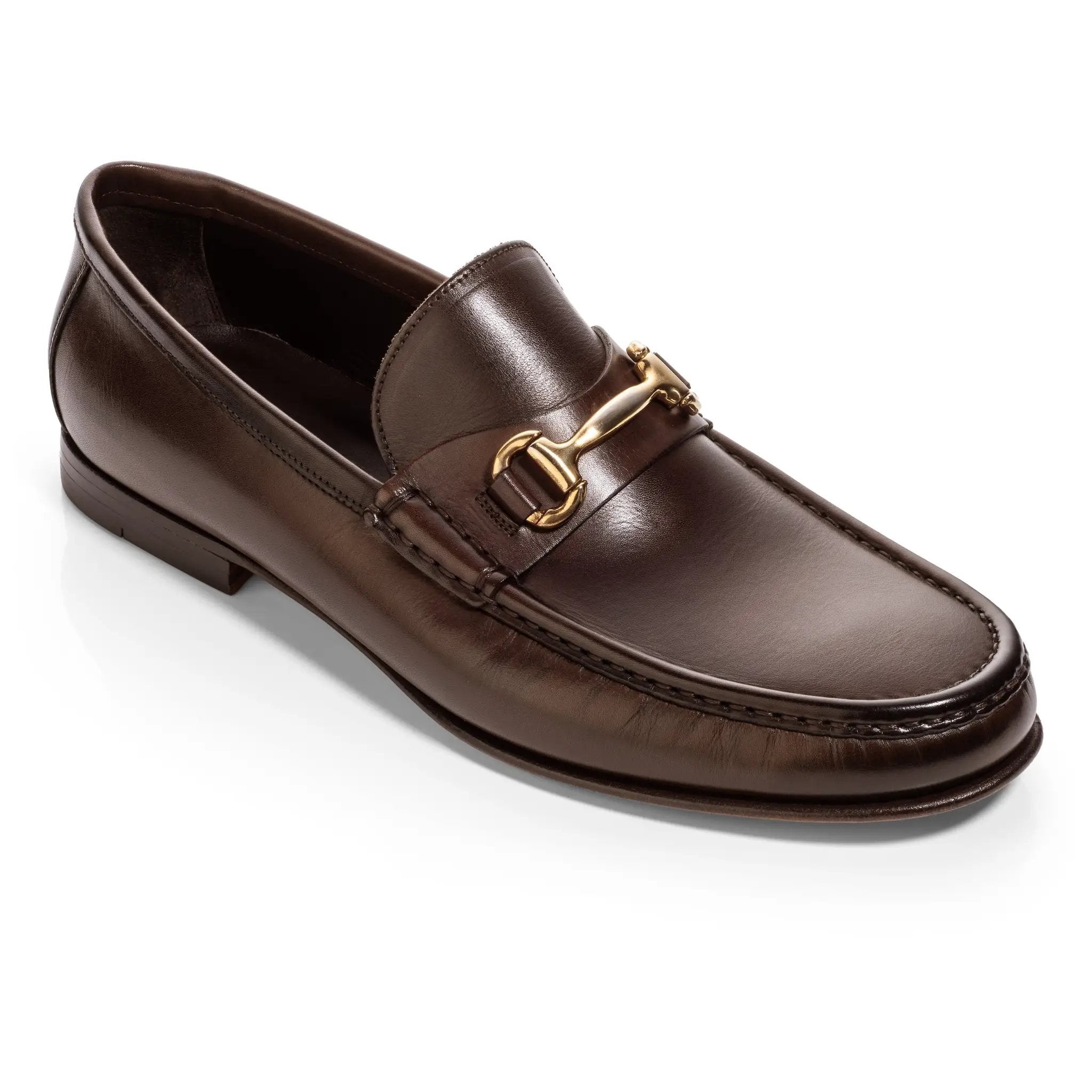 Watts Dark Brown Leather Bit Loafer by To Boot New York