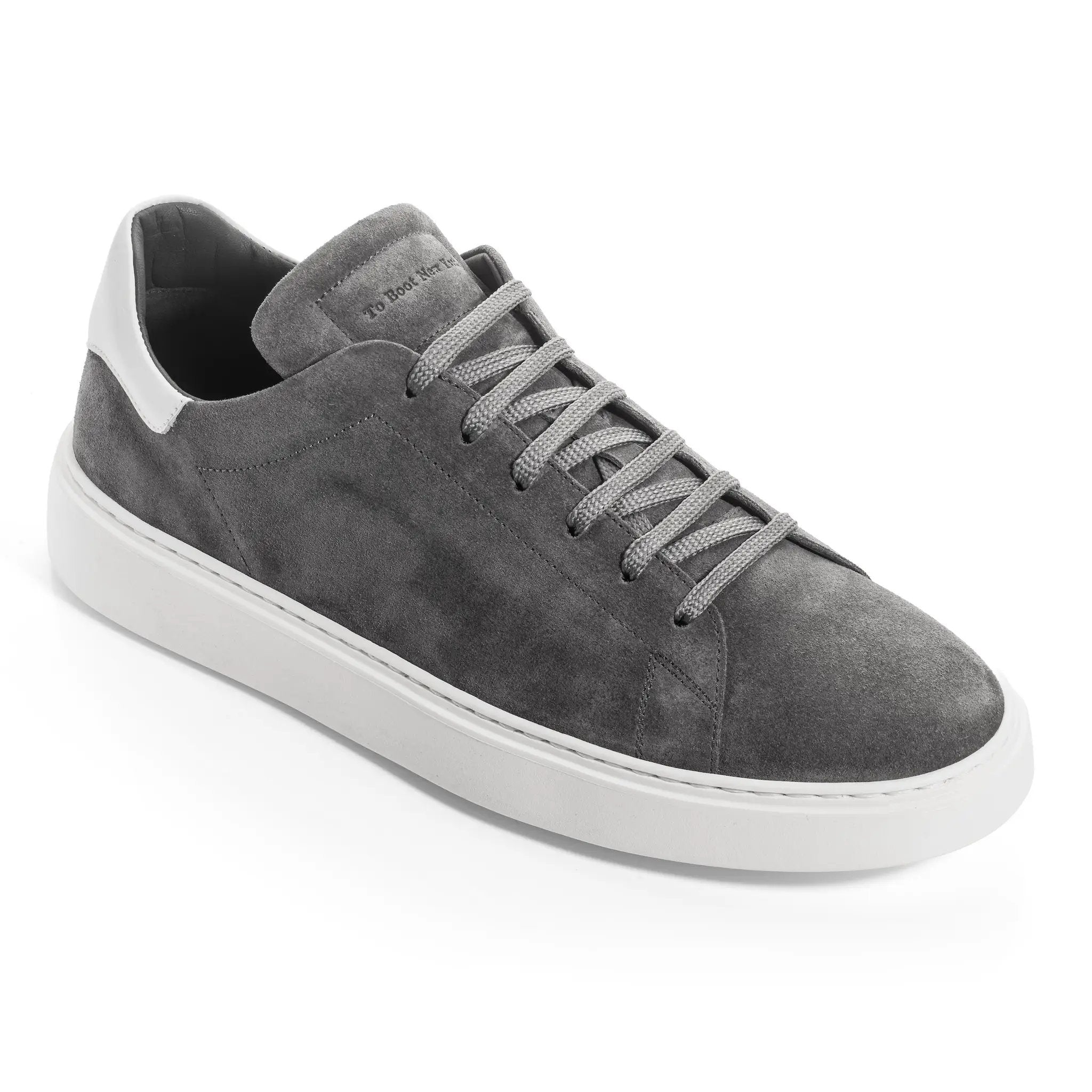 Mathis Grey/White Suede Sneaker by To Boot New York