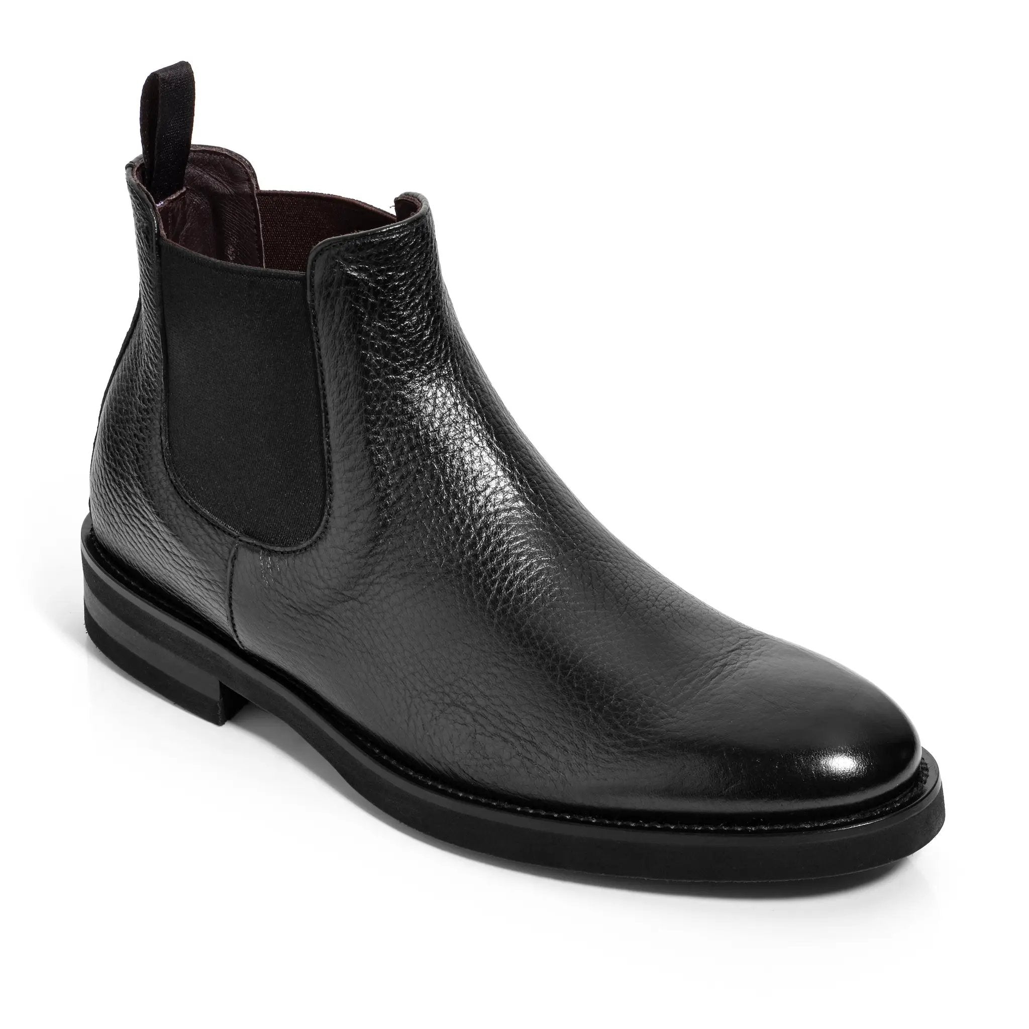 Leon Black Deerskin Chelsea Boot by To Boot New York