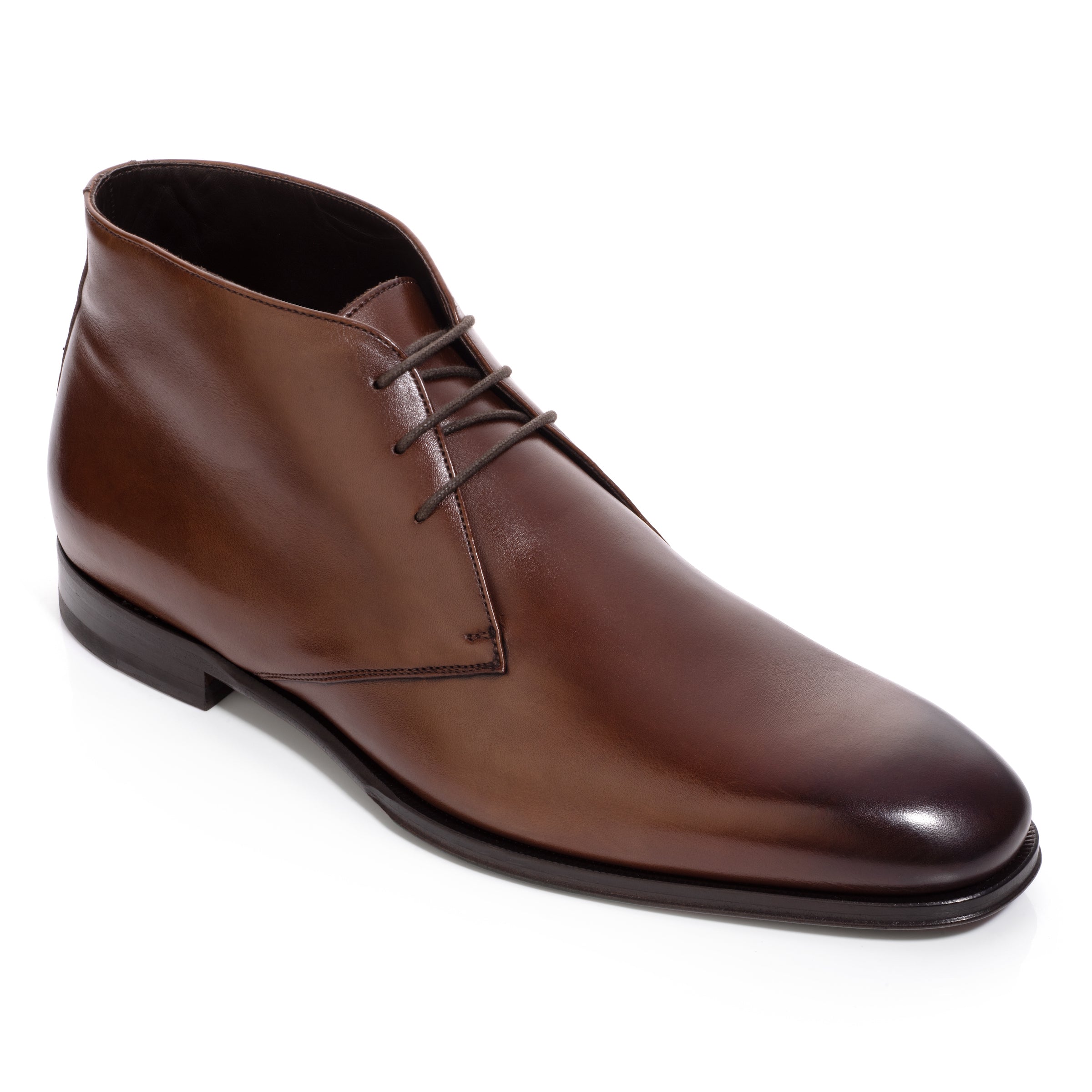 Leigh Burnished Brown Calf Chukka Boot - Main Image