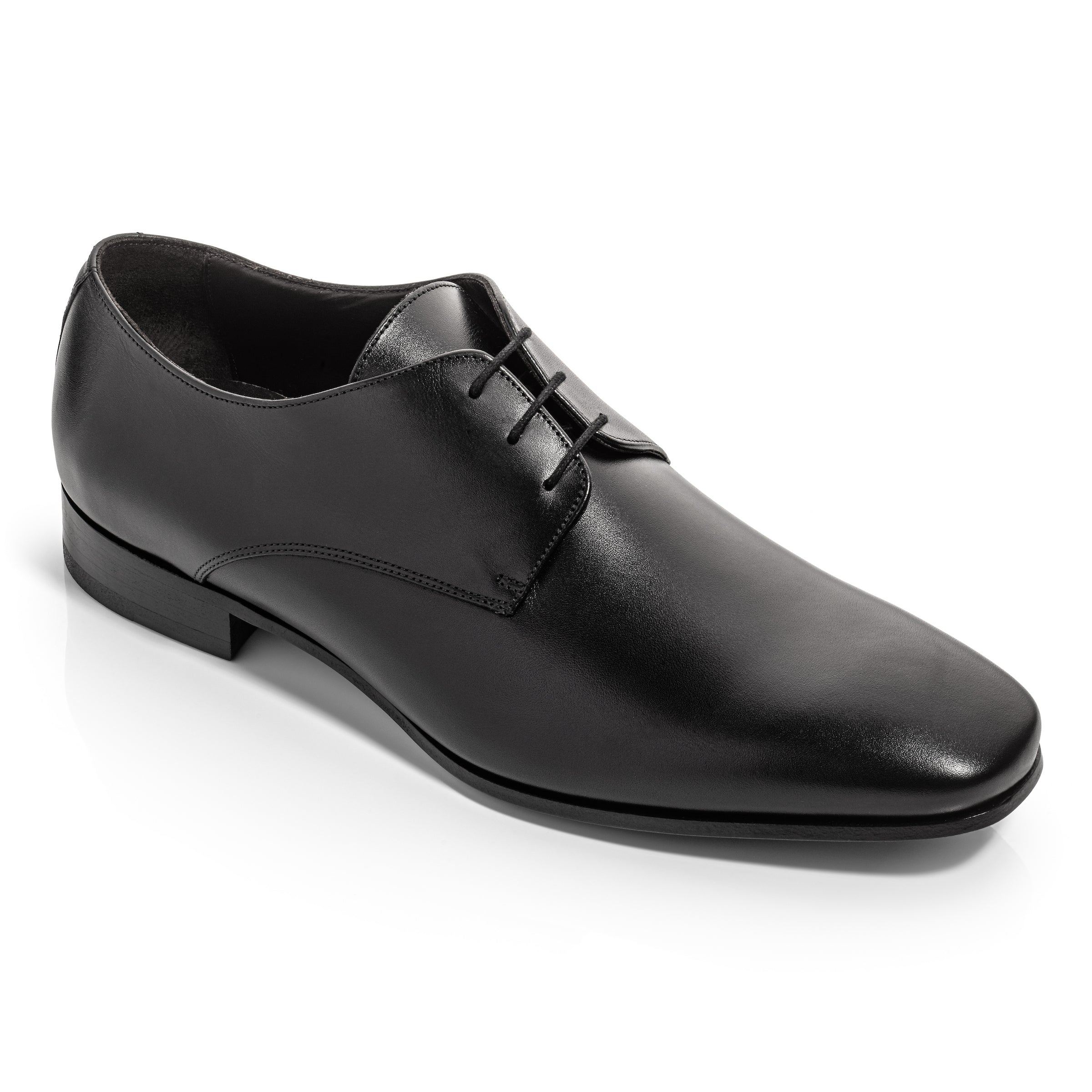 Fleming Black Calf Leather Lace-Up Oxford Dress Shoe