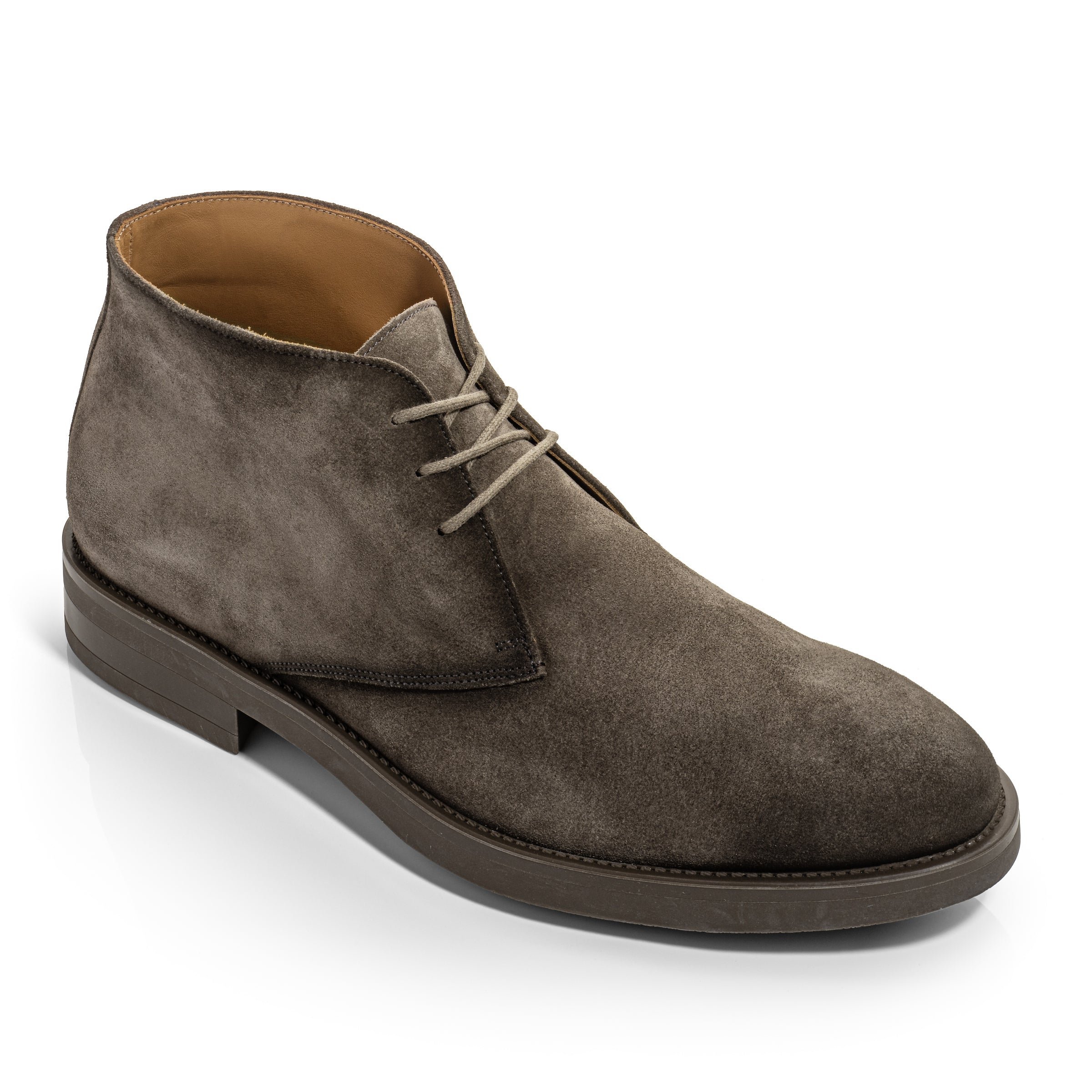 Cape Cod Grey Suede Chukka Boot With Aerograph Detail