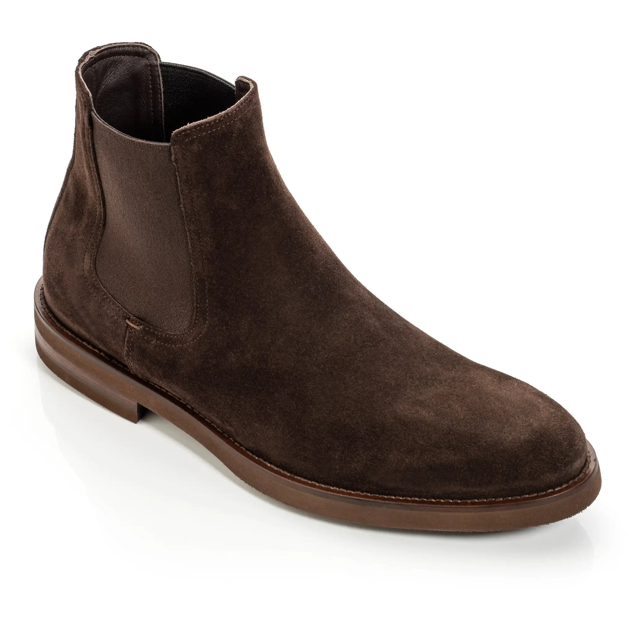 Whitman Dark Brown Suede Chelsea Boot by To Boot New York