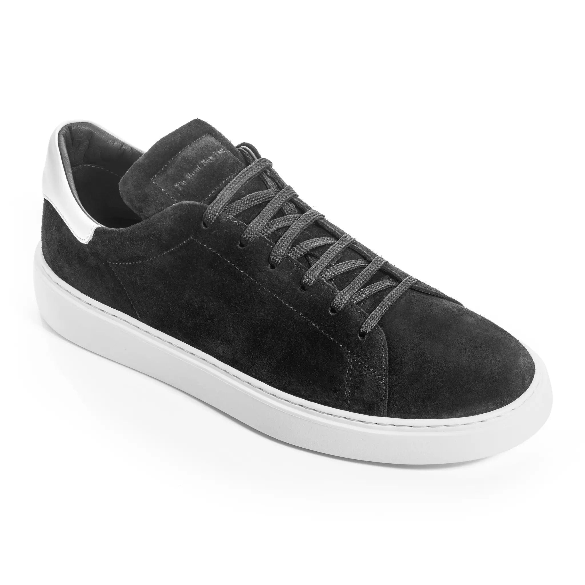 Mathis Black/White Suede Sneaker by To Boot New York