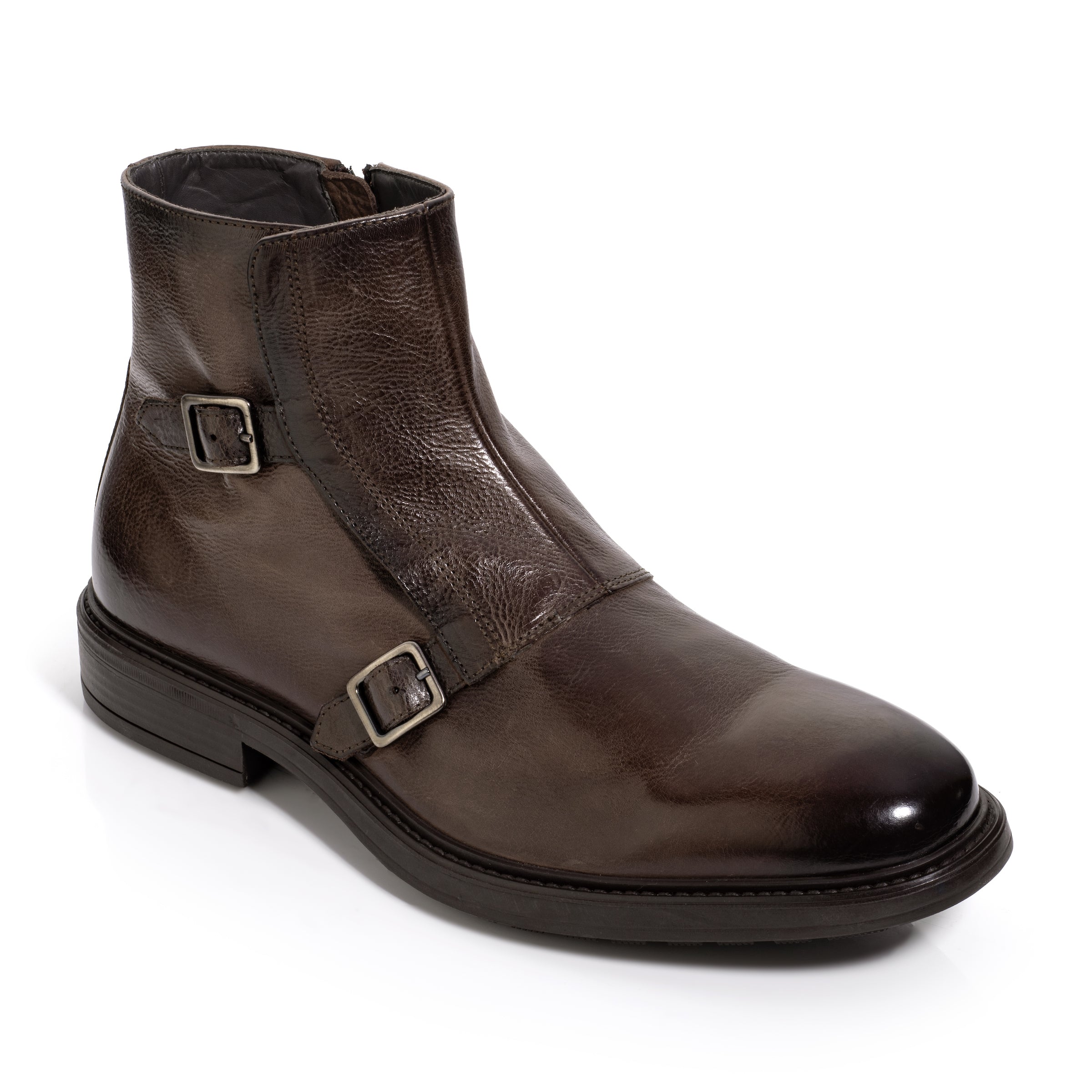 Dark brown calf boots hotsell