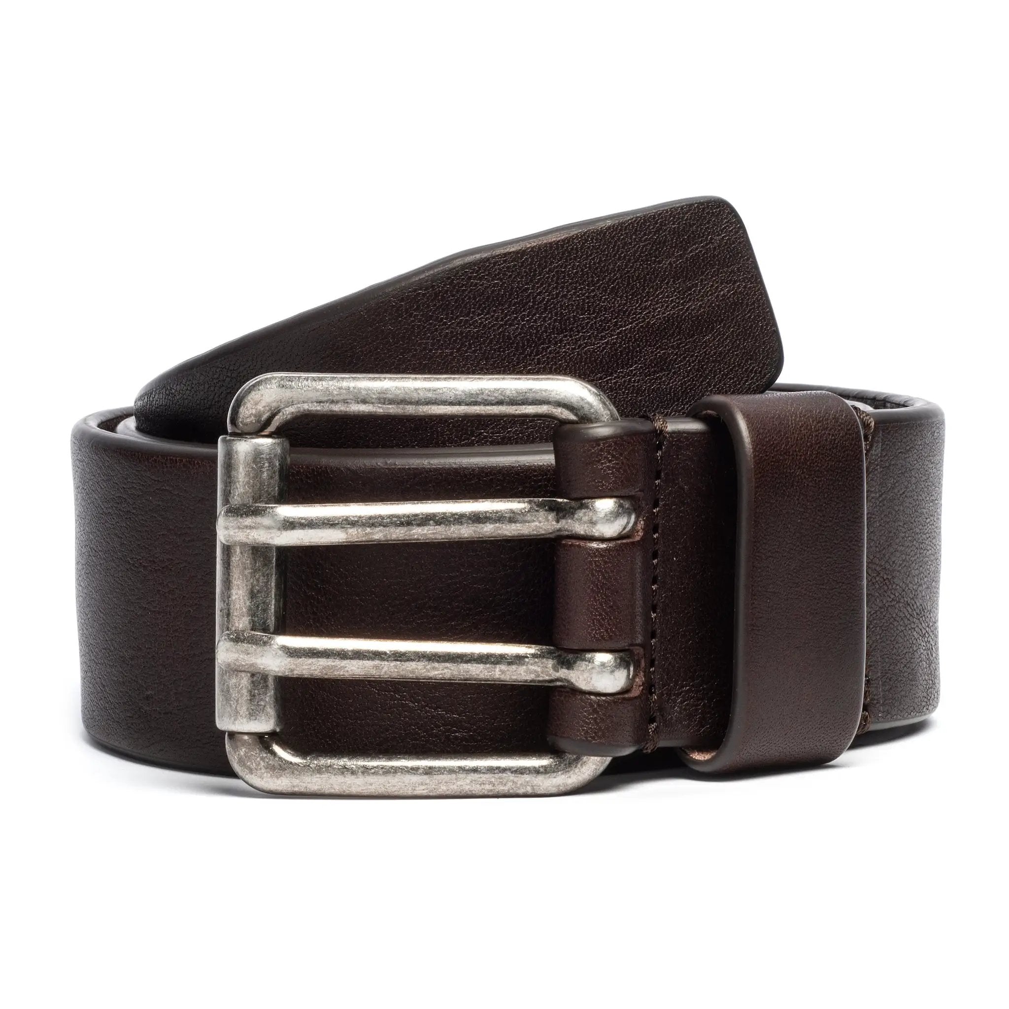 Brown 2-Prong / Roller Jeans Belt by To Boot New York