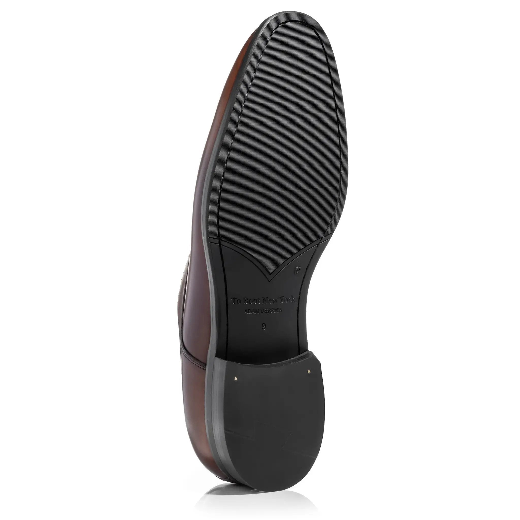 Davide Burnished Brown Derby Oxford by To Boot New York