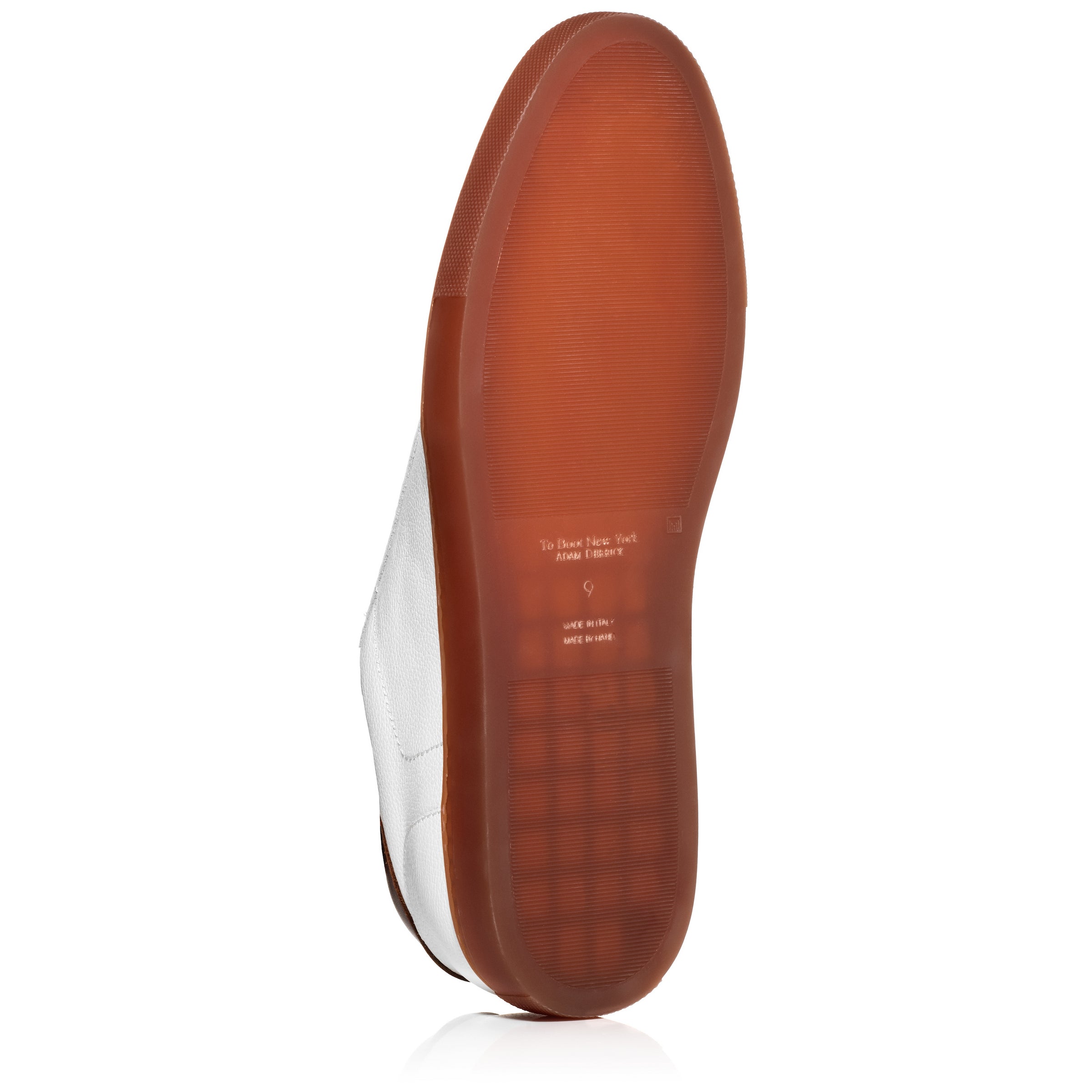 Brio White Tumbled Leather Sneaker