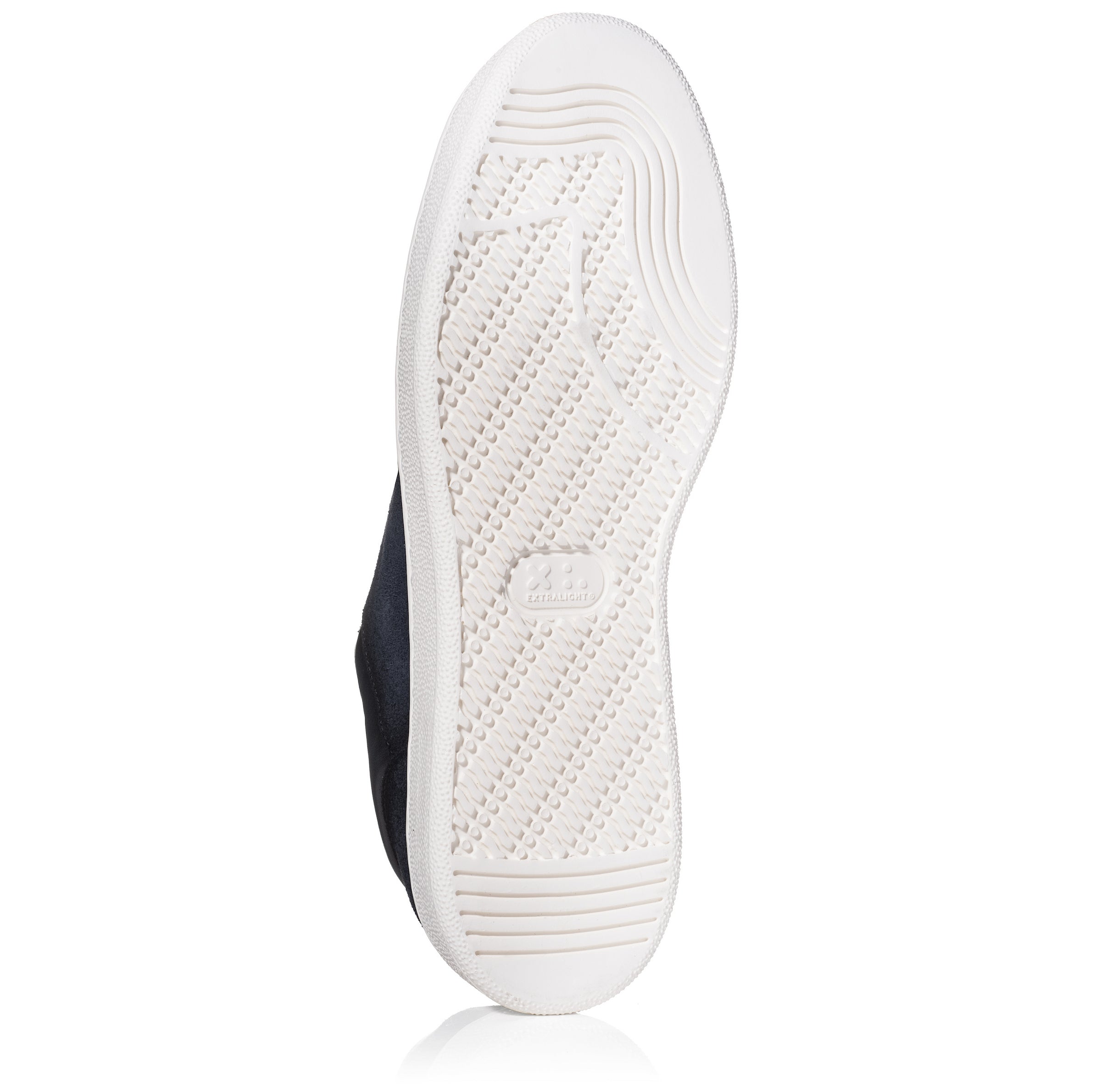 Callum Navy Blue Suede Court Sneaker