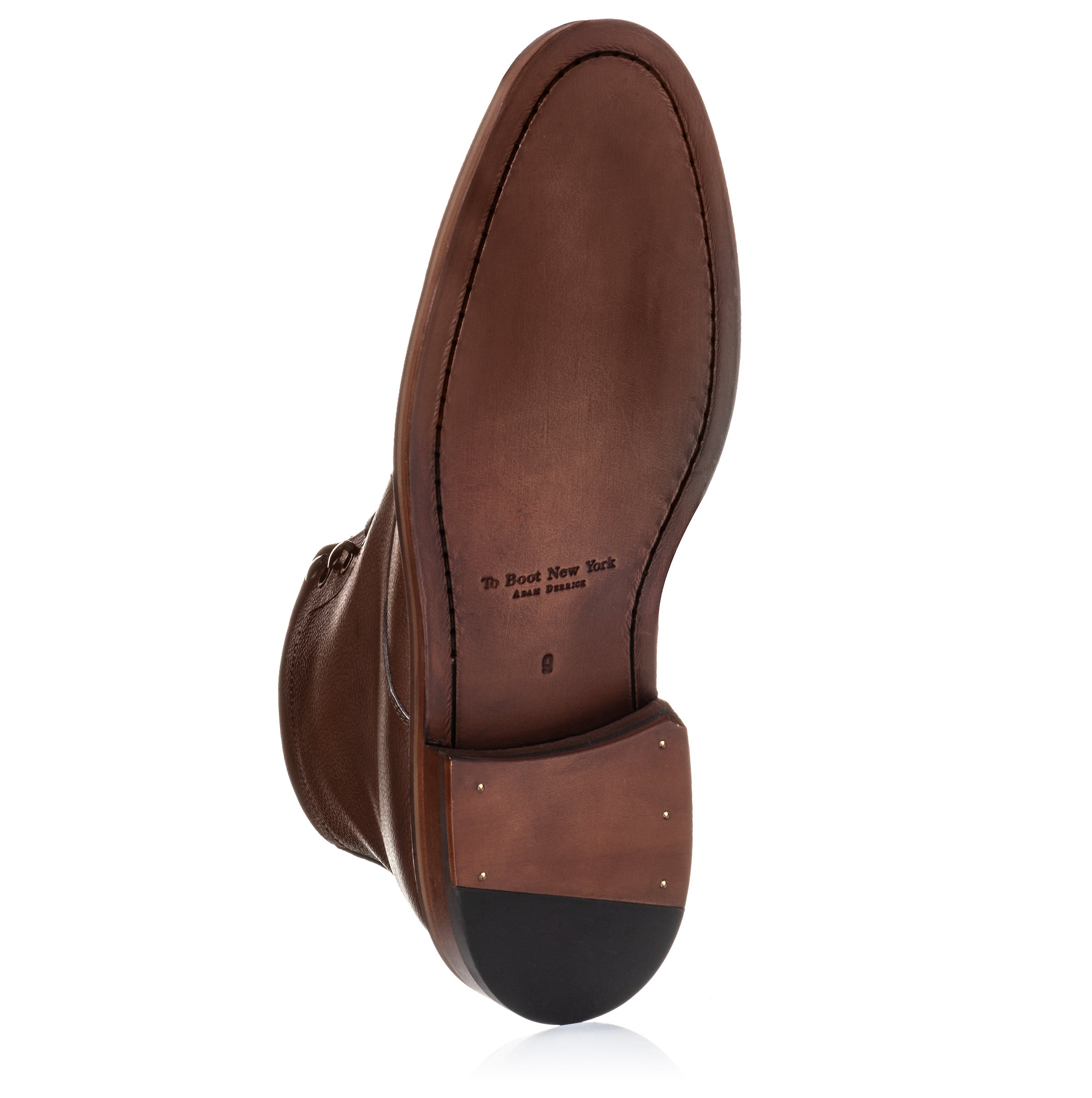 Hollowell Brown Grained Calf Cap Toe Boot
