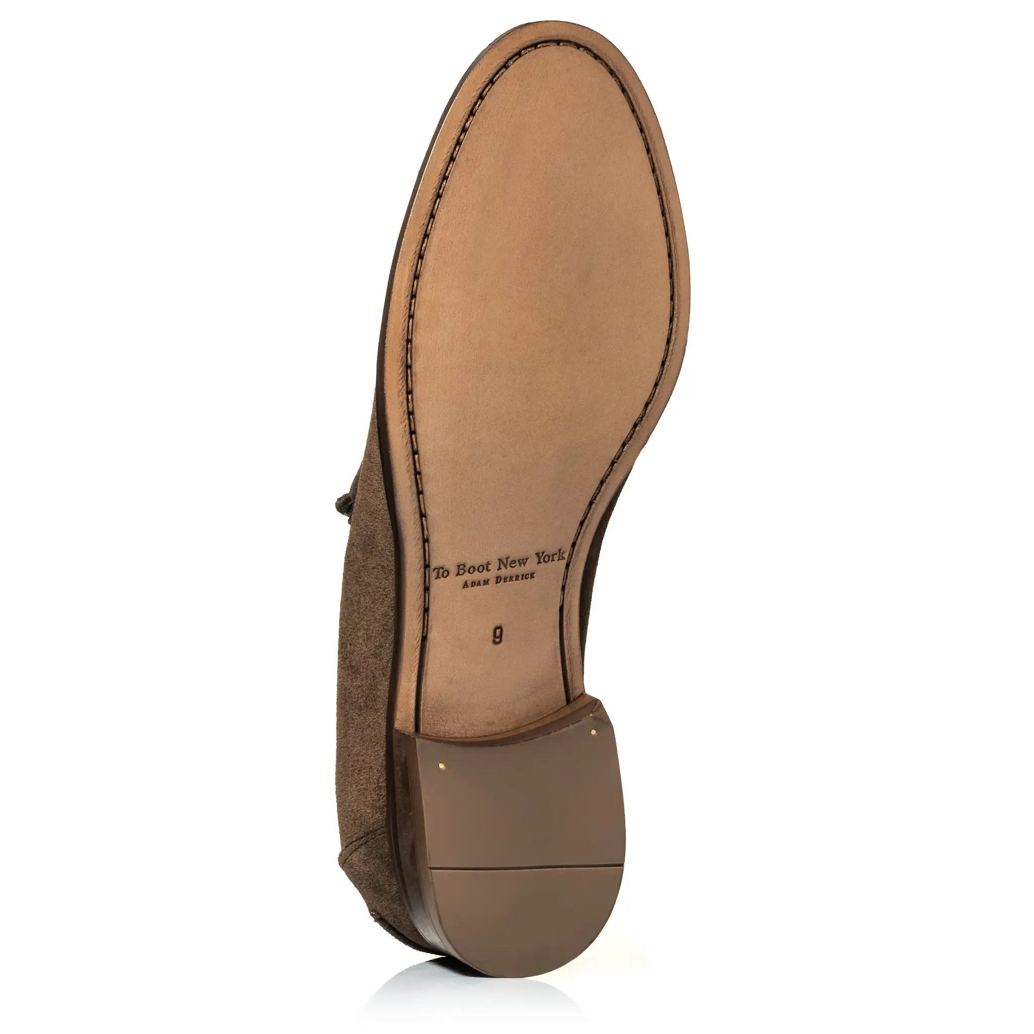 Atlantis Brown Box Suede Penny Loafer by To Boot New York