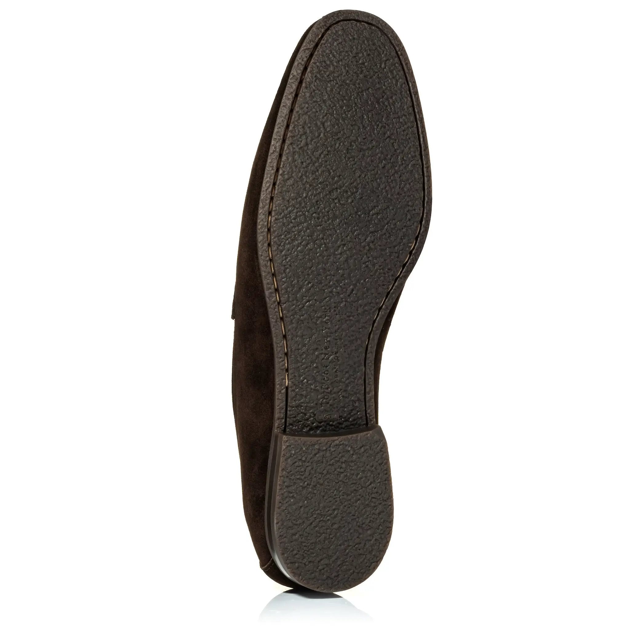 Jenner Dark Brown Suede Penny Loafer by To Boot New York