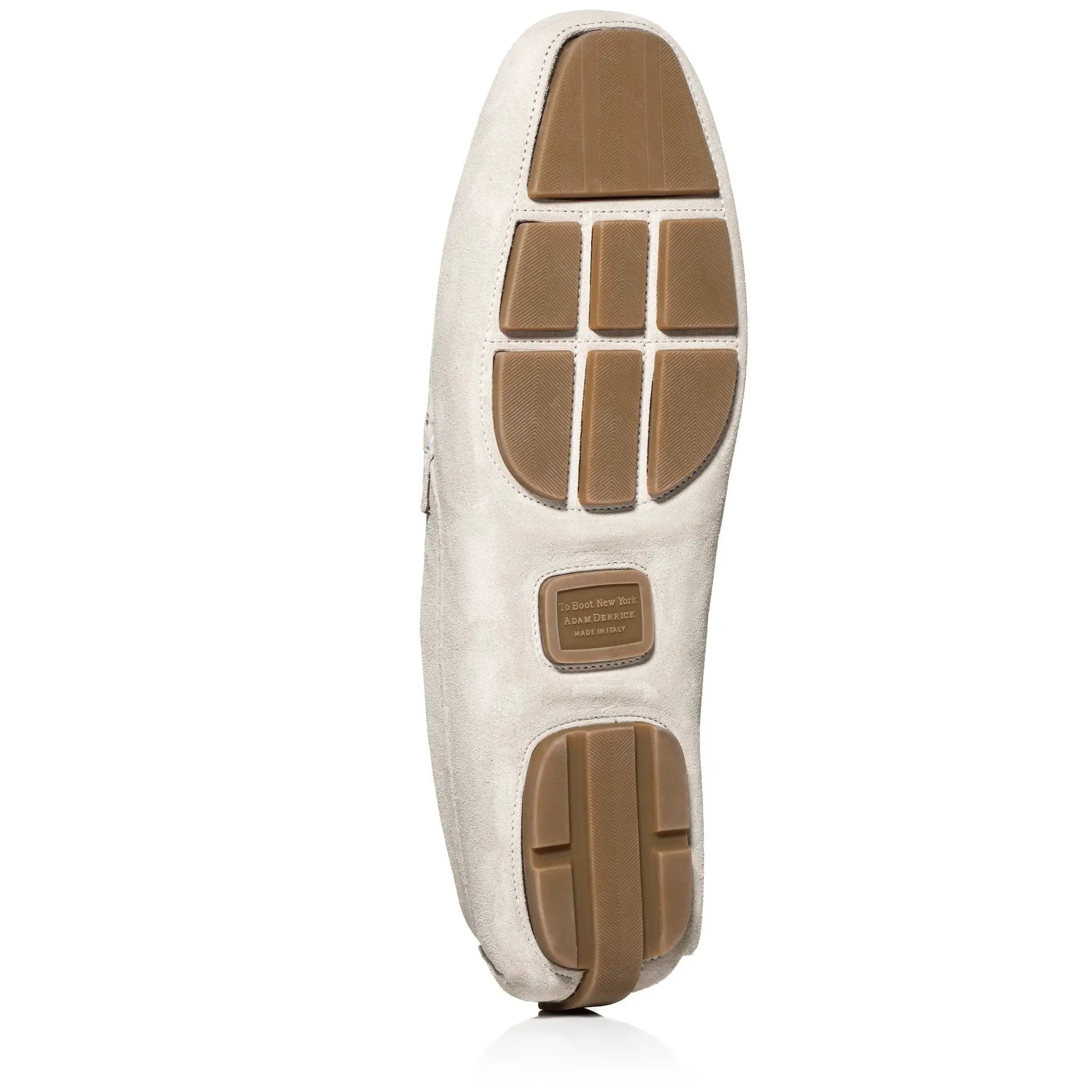 Harrison Pale Grey Suede Driving Shoe by To Boot New York