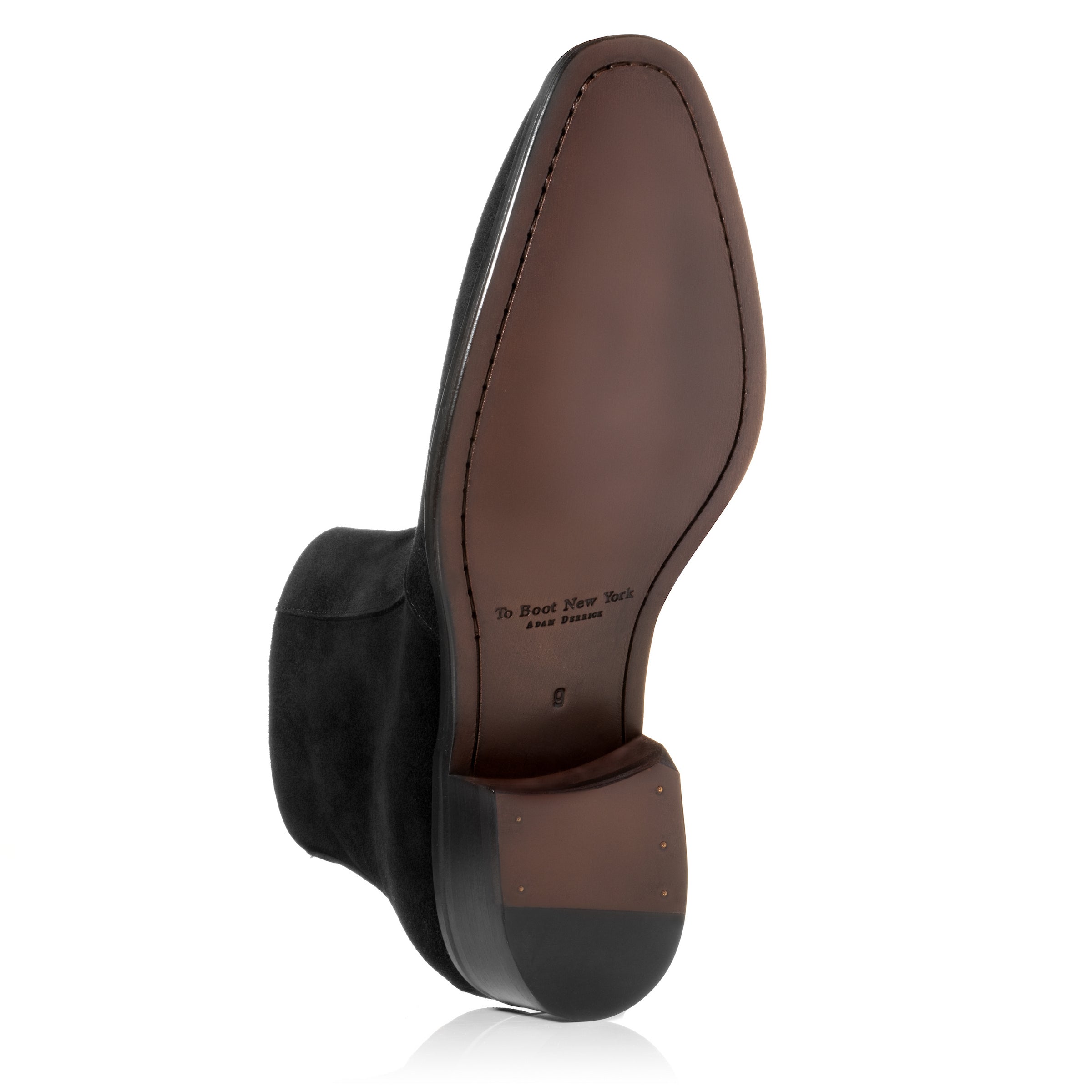 Gilmour Black Suede Zip Boot