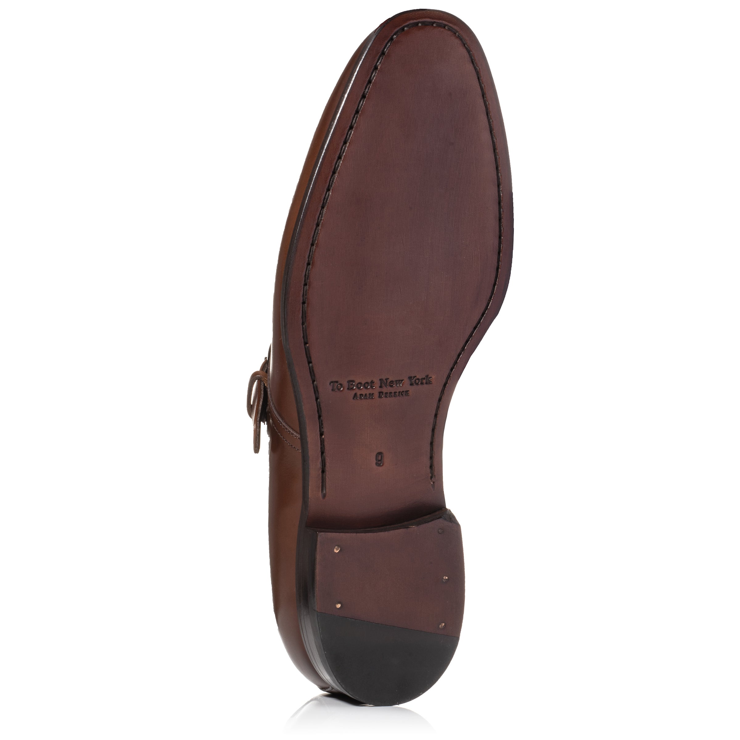 Bower Burnished Brown Calf Monkstrap