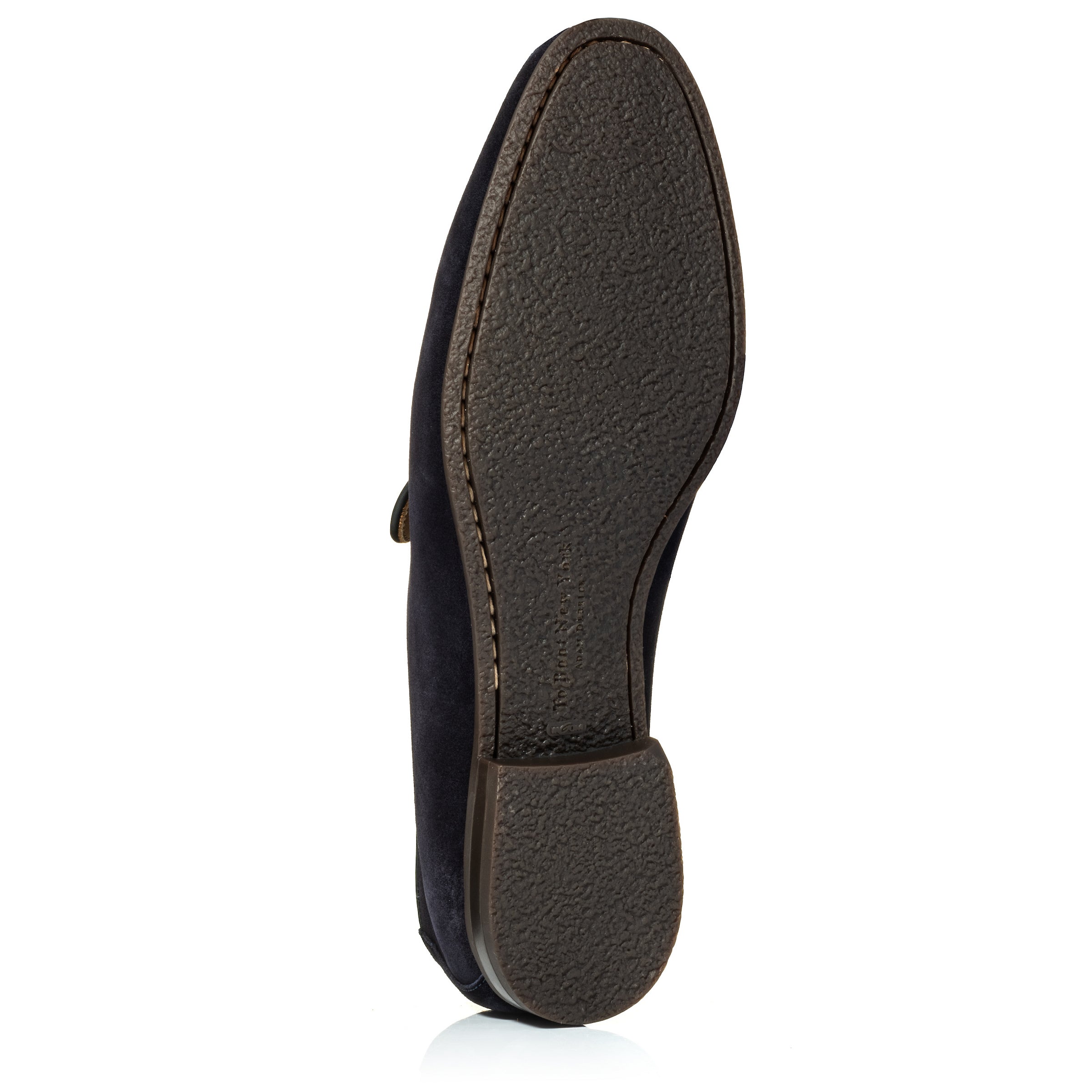 Calistoga Navy Blue Suede Tassel Loafer