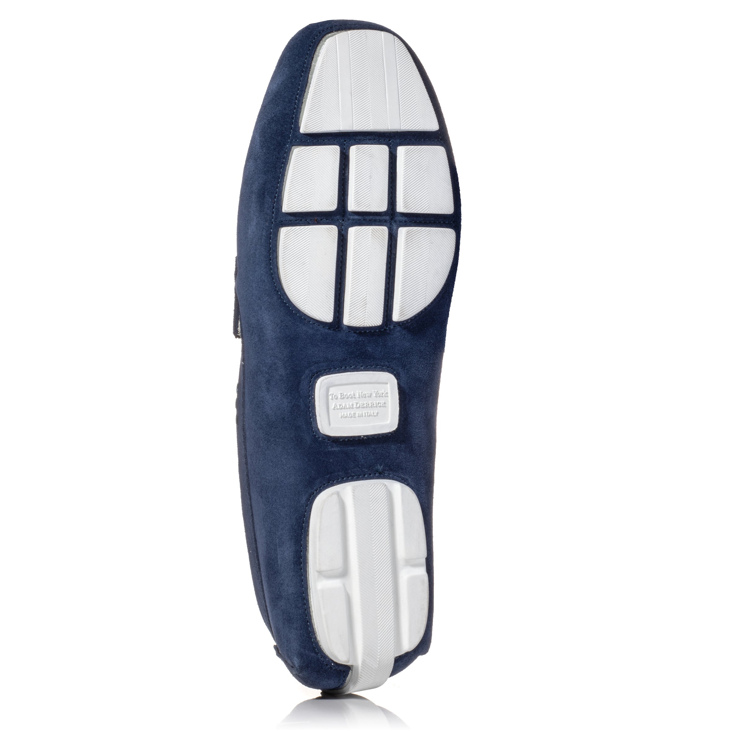 Idris Marine Blue Suede Driving Shoe