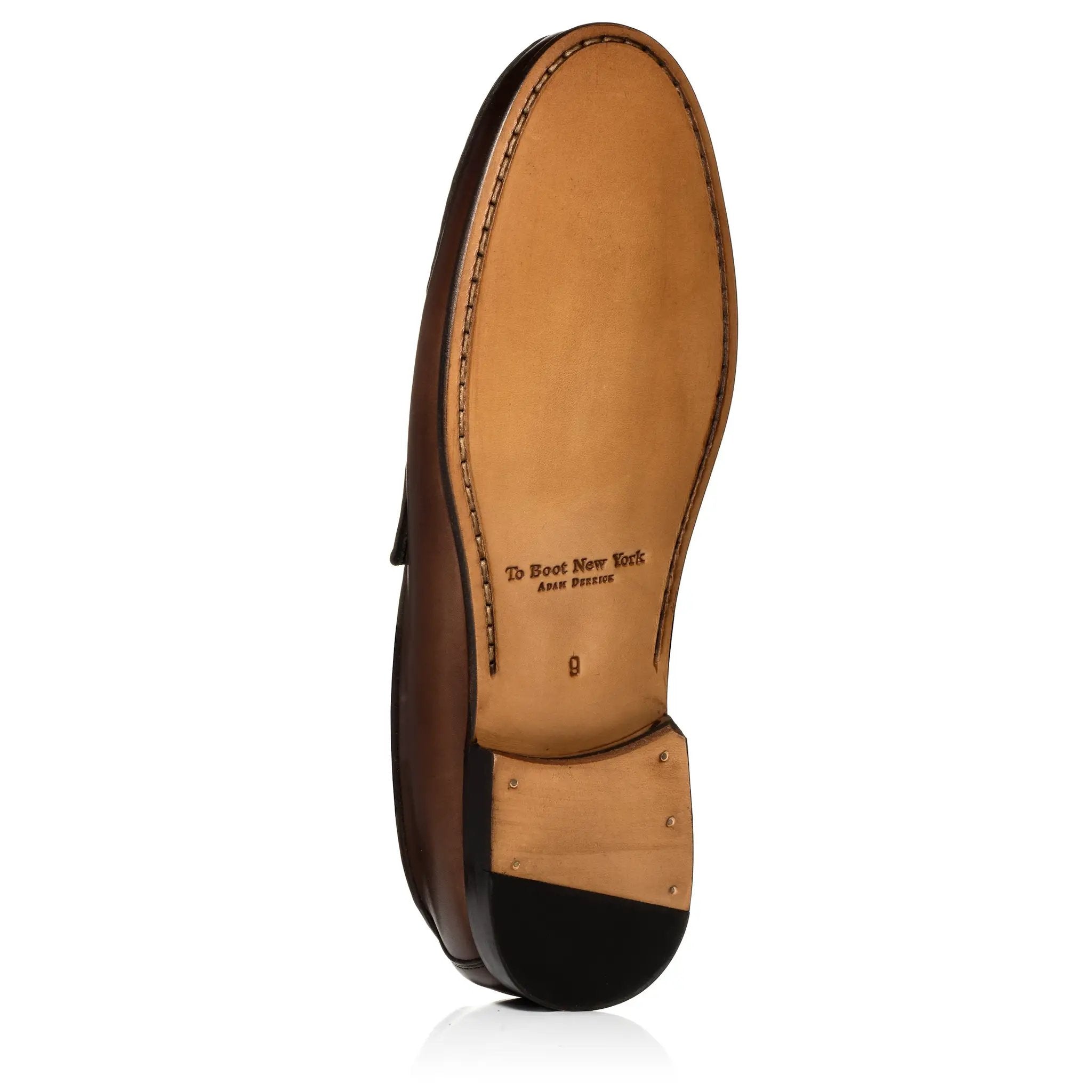 Clapton Burnished Brown Calf Penny Loafer by To Boot New York