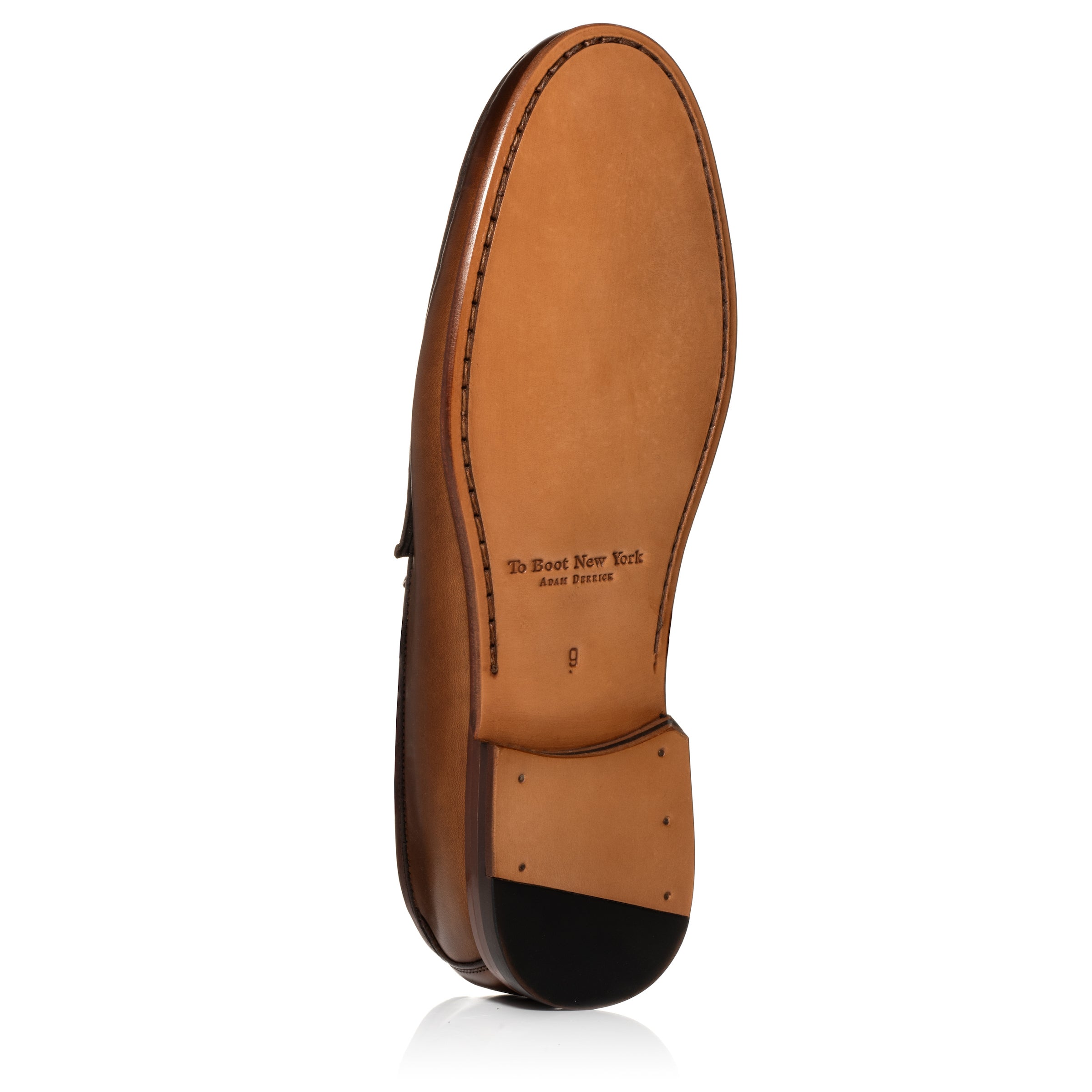Watts Burnished Tan Leather Bit Loafer