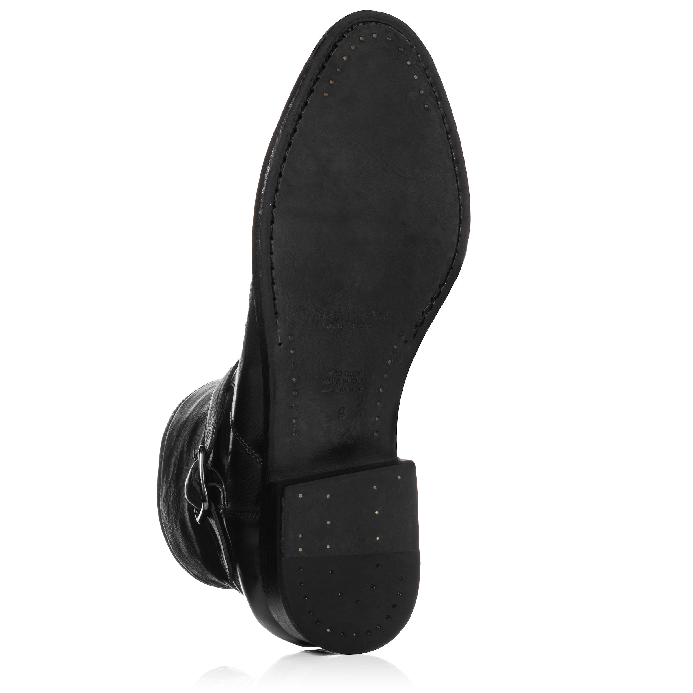 Rodrigo Black Calf Biker Boot