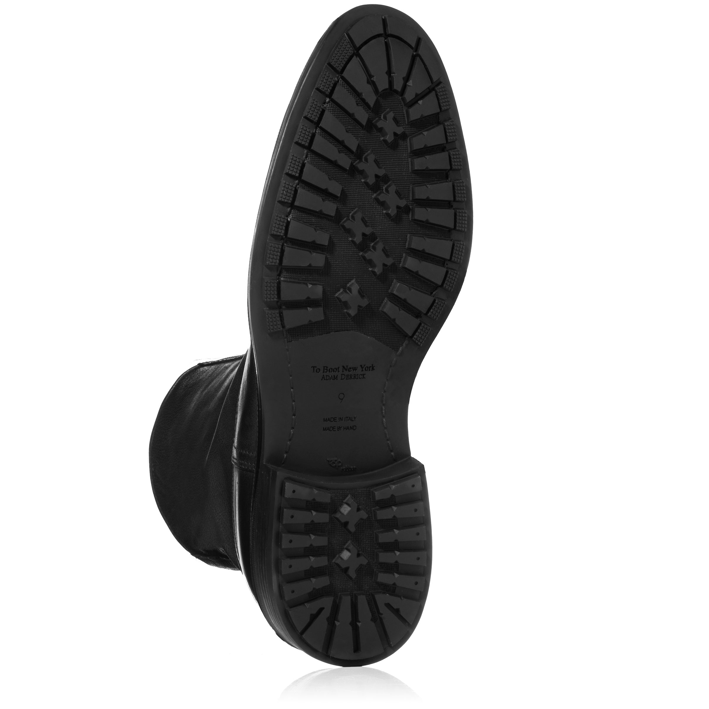 Muller Black Calf Plain Toe Zip Boot