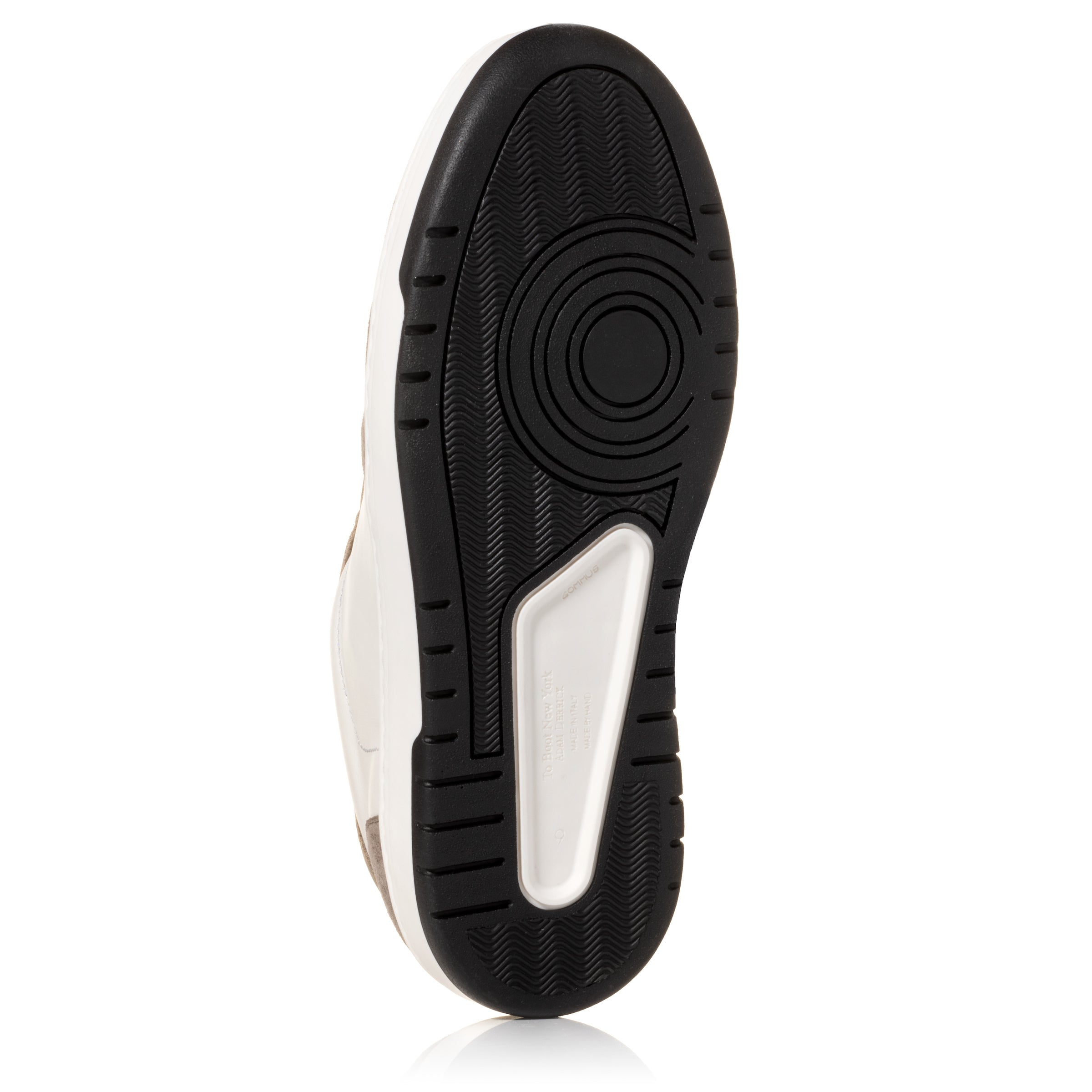 Lennon White/Chocolate/Taupe Court Sneaker