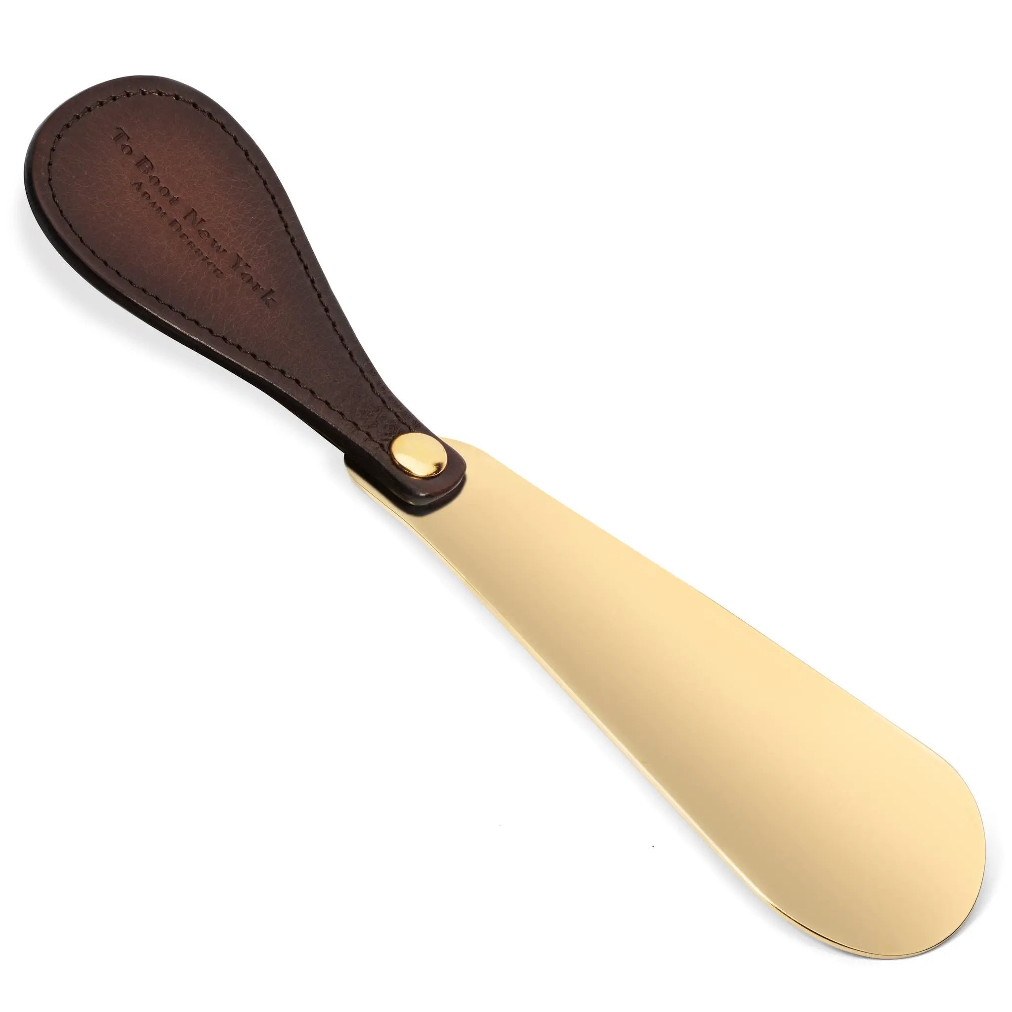 Brass & Leather Shoe Horn by To Boot New York