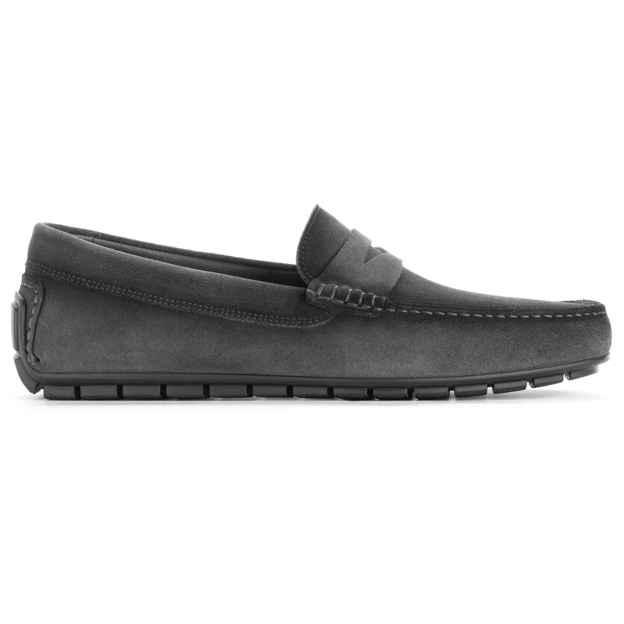 Adelaide Grey Aero Suede Driving Shoe by To Boot New York