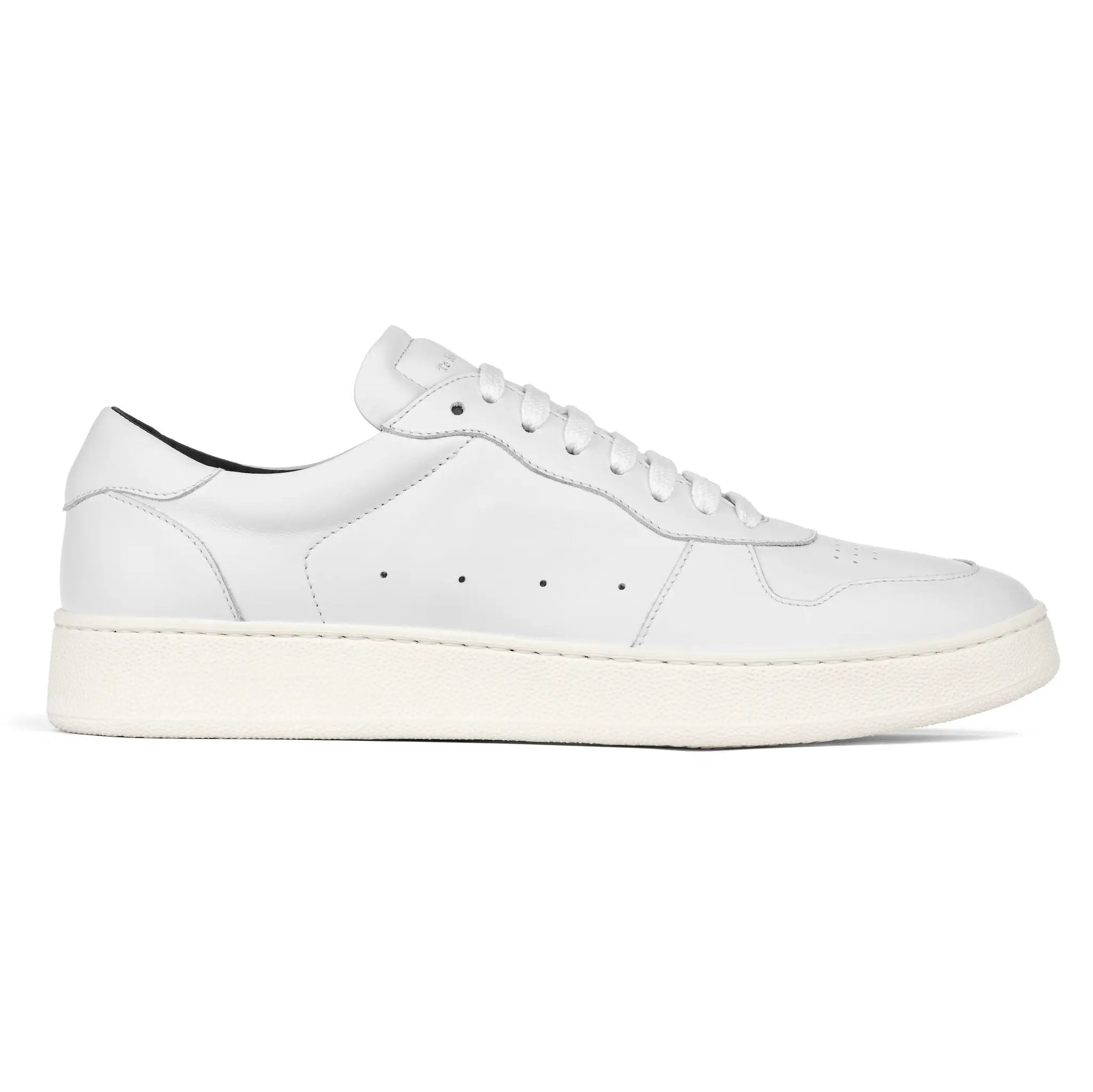 Middleton All-White Calf Court Sneaker by To Boot New York