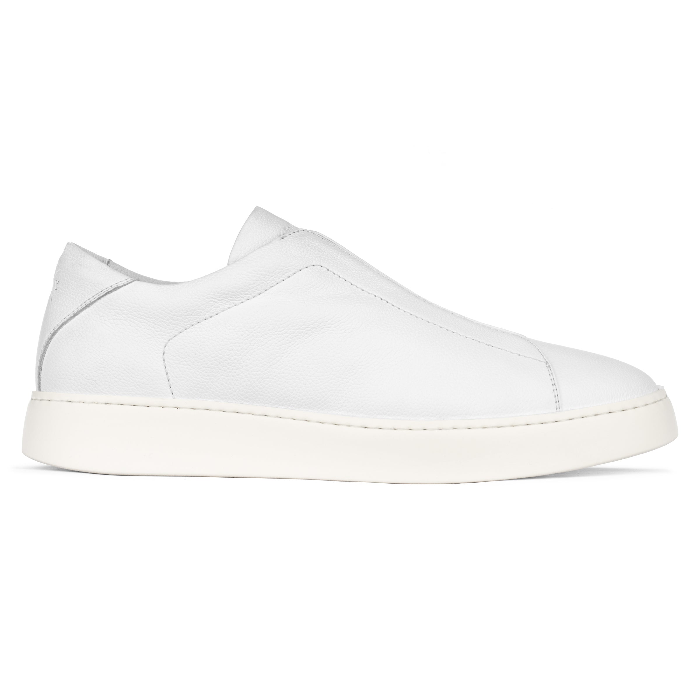 Marley White Tumbled Calf Sneaker