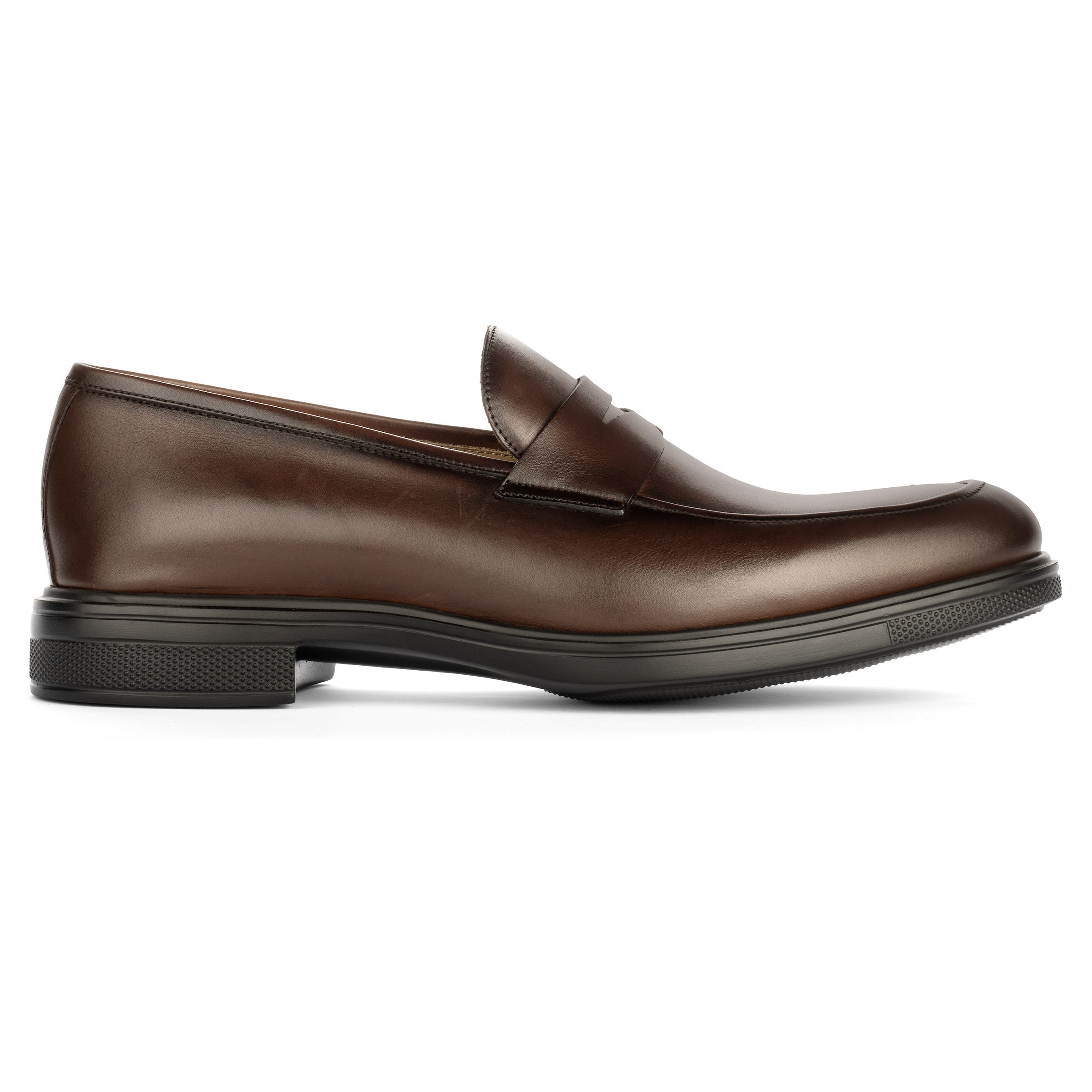 Bernard Dark Brown Calf Leather Penny Loafer