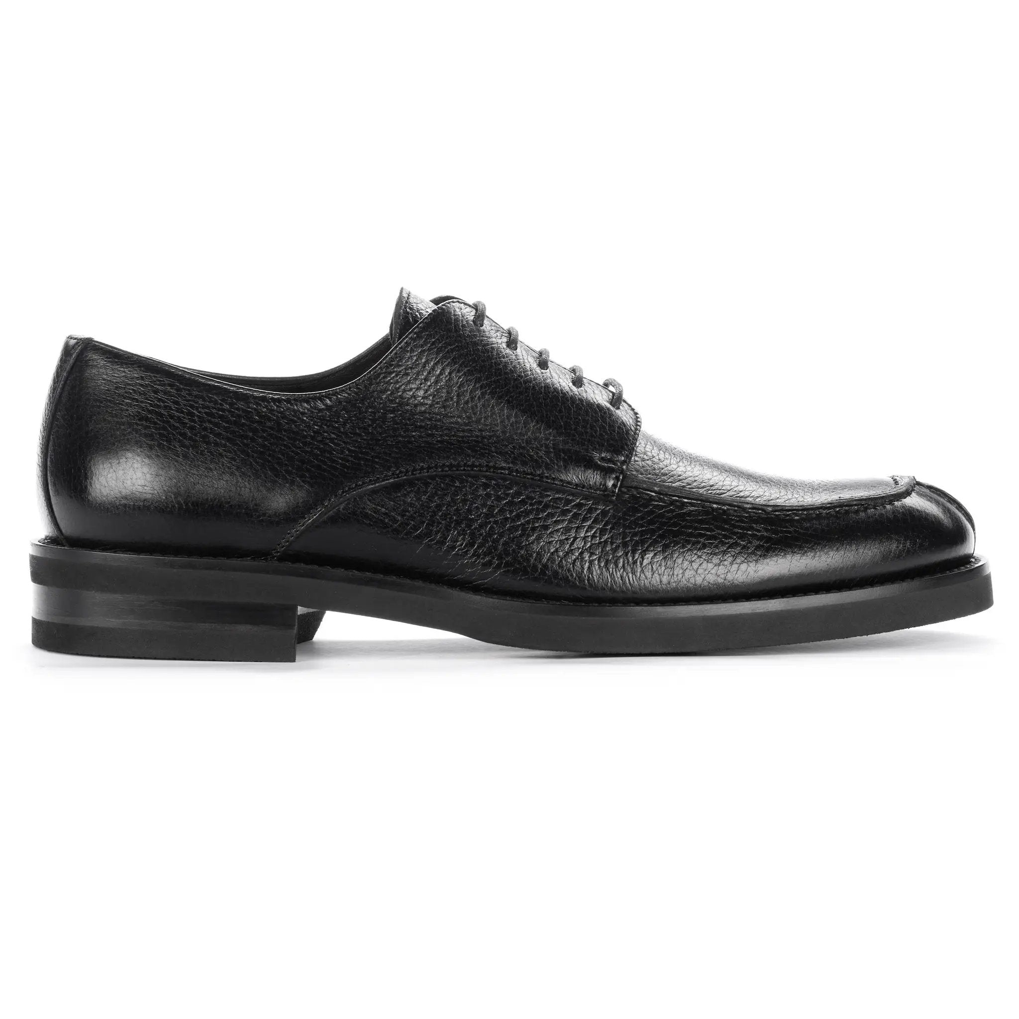Stevie Black Deerskin Lace-Up Derby by To Boot New York