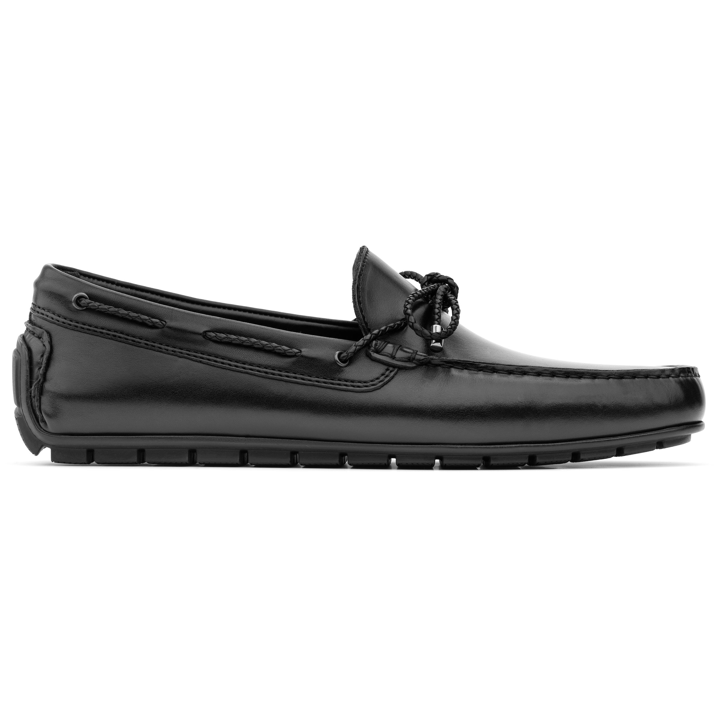 Lucio Black Calf Driving Shoe