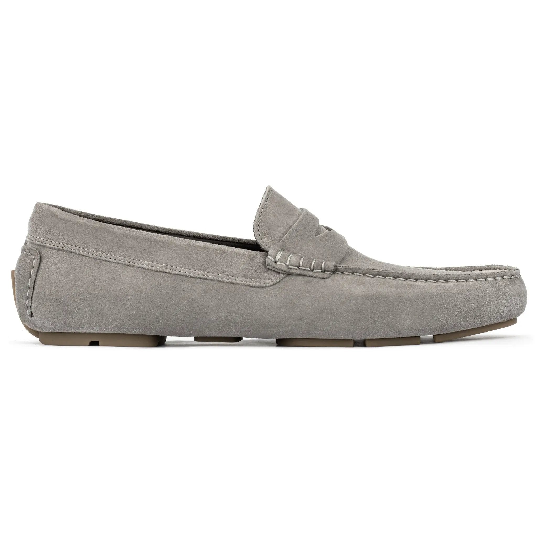 Burton Light Grey Suede Driving Shoe by To Boot New York